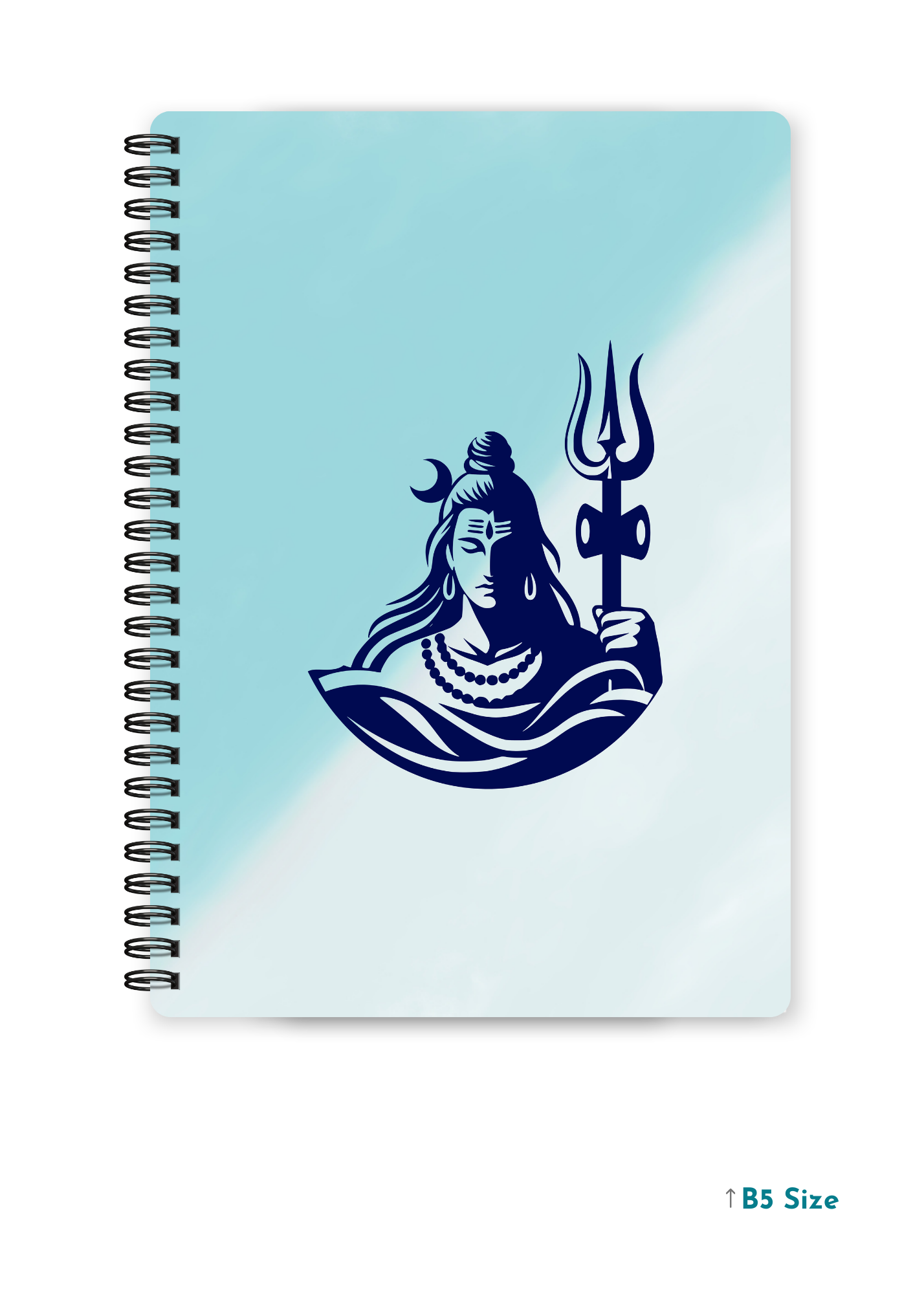 SHIV JI (1) cover page - A4 / B5 Size Wiro Notebook