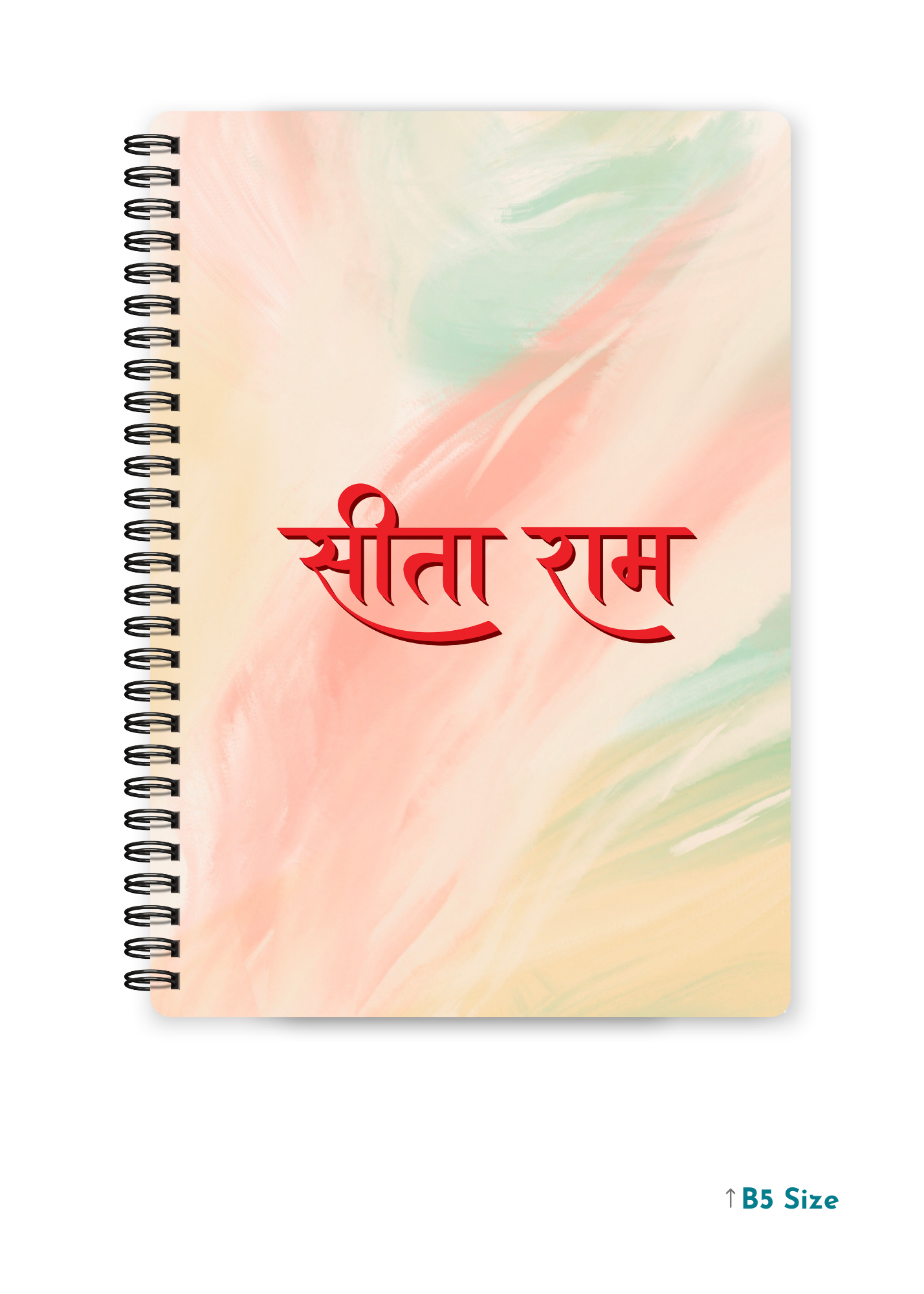 SITA RAM cover page - A4 / B5 Size Wiro Notebook
