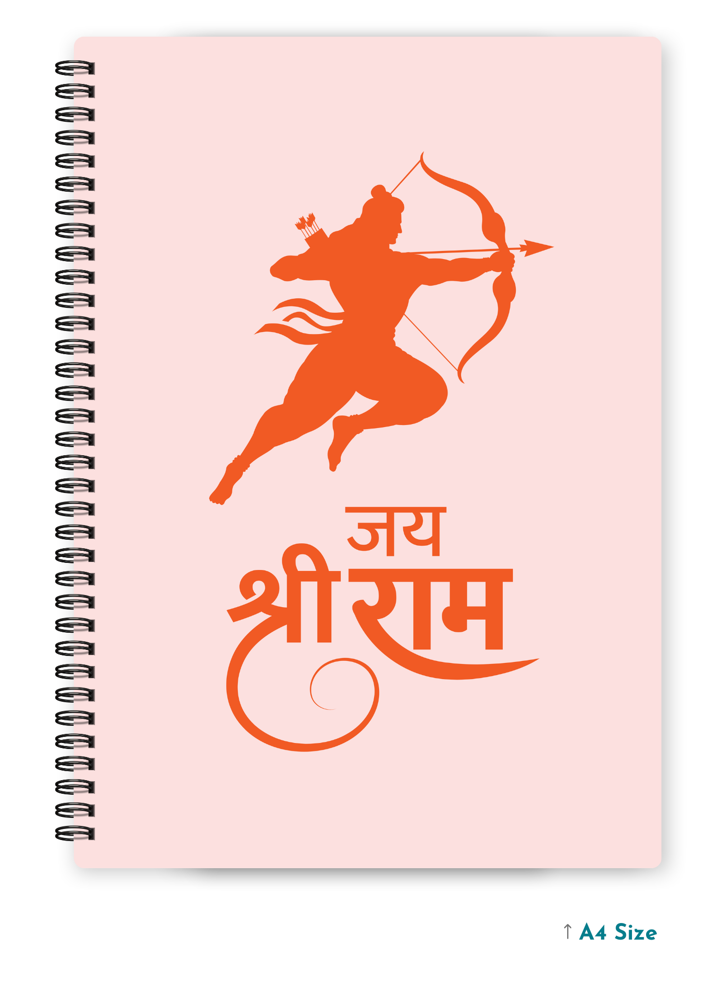 PRABHU SRI RAM (3) cover page - A4 / B5 Size Wiro Notebook