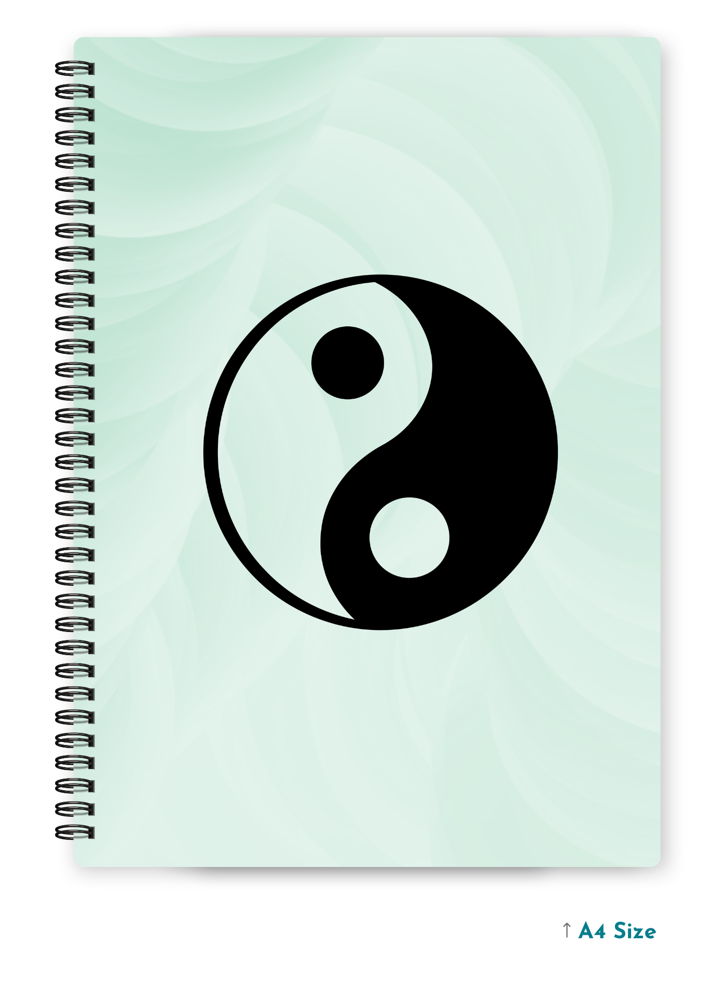 YING YANG cover page - A4 / B5 Size Wiro Notebook