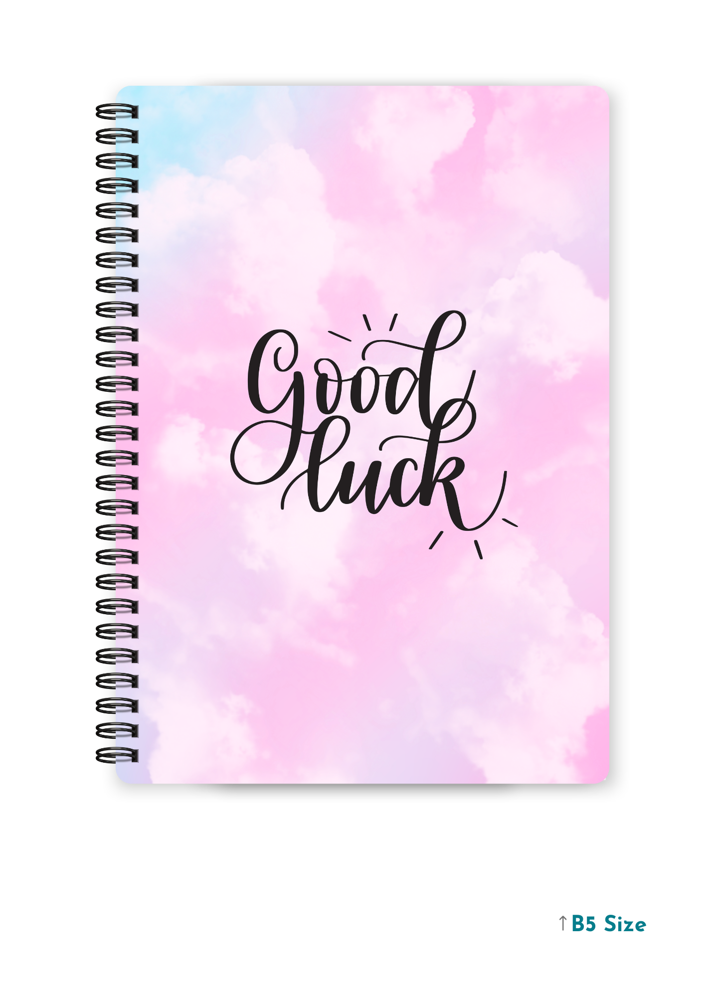 GOOD LUCK (1) cover page - A4 / B5 Size Wiro Notebook