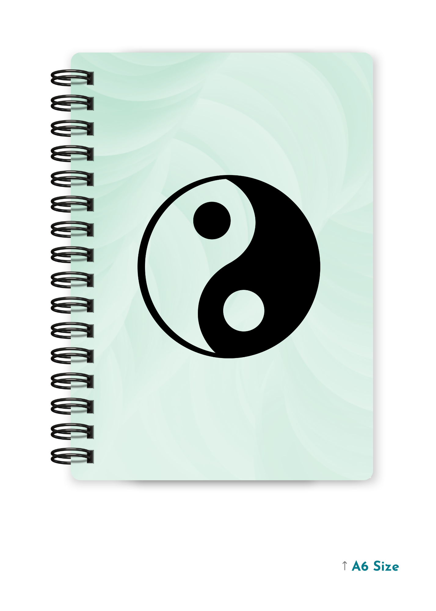 YING YANG cover page - A5 / A6 Size Wiro Notebook