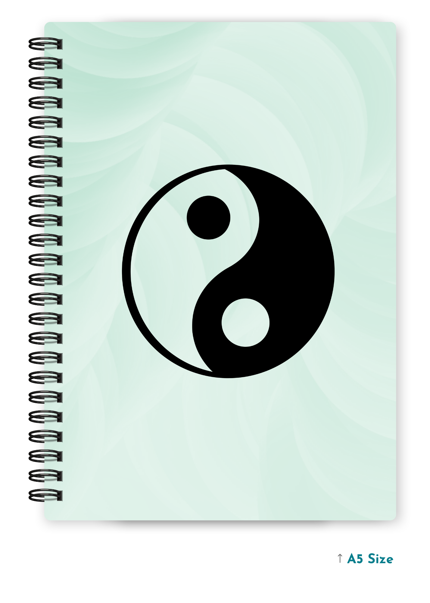 YING YANG cover page - A5 / A6 Size Wiro Notebook