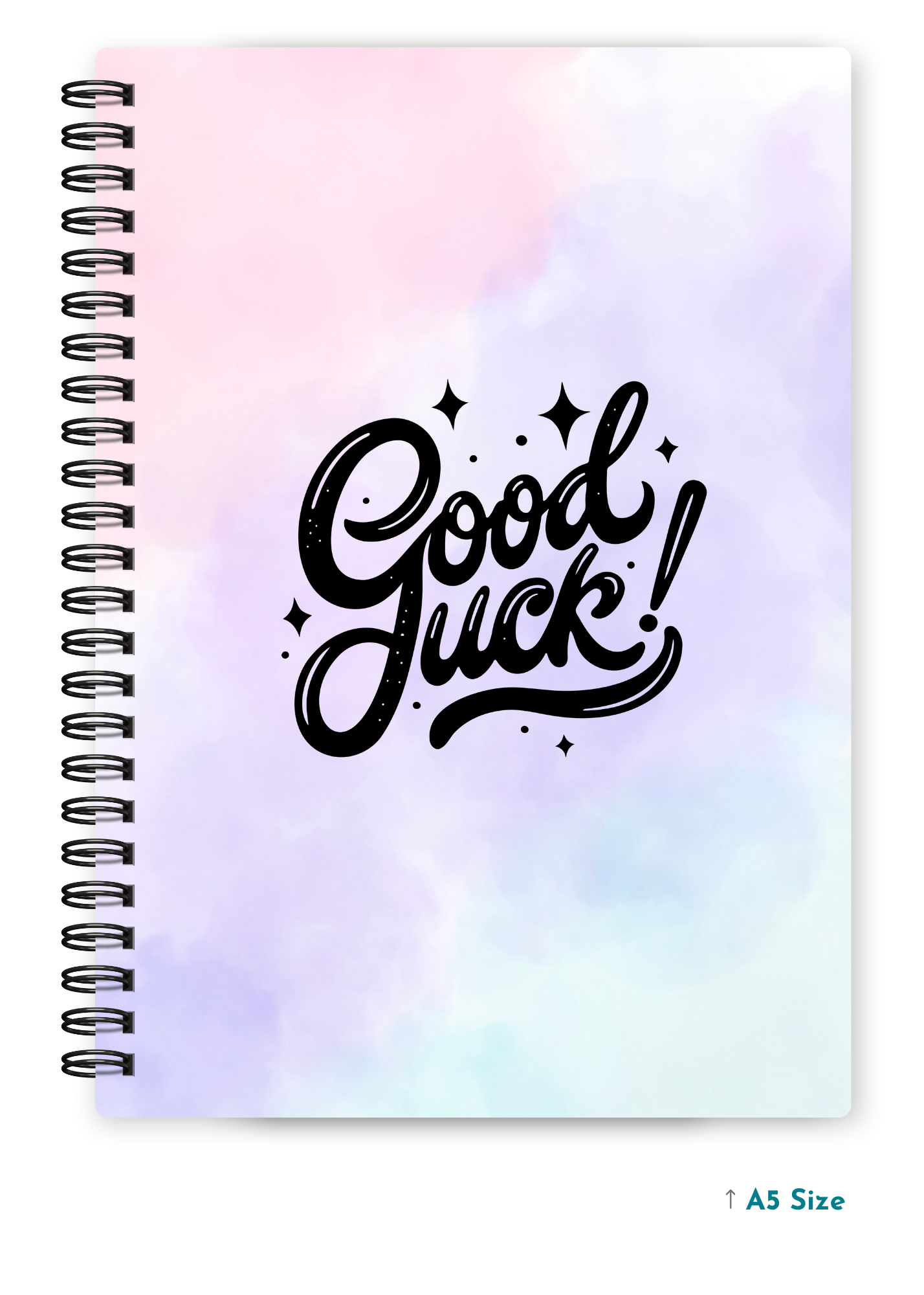 GOOD LUCK (2) cover page - A5 / A6 Size Wiro Notebook