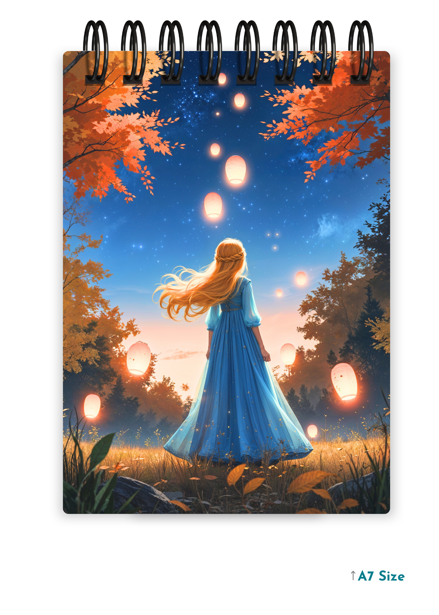 LANTERN GLOW cover page - A7 Size Pocket Notepad