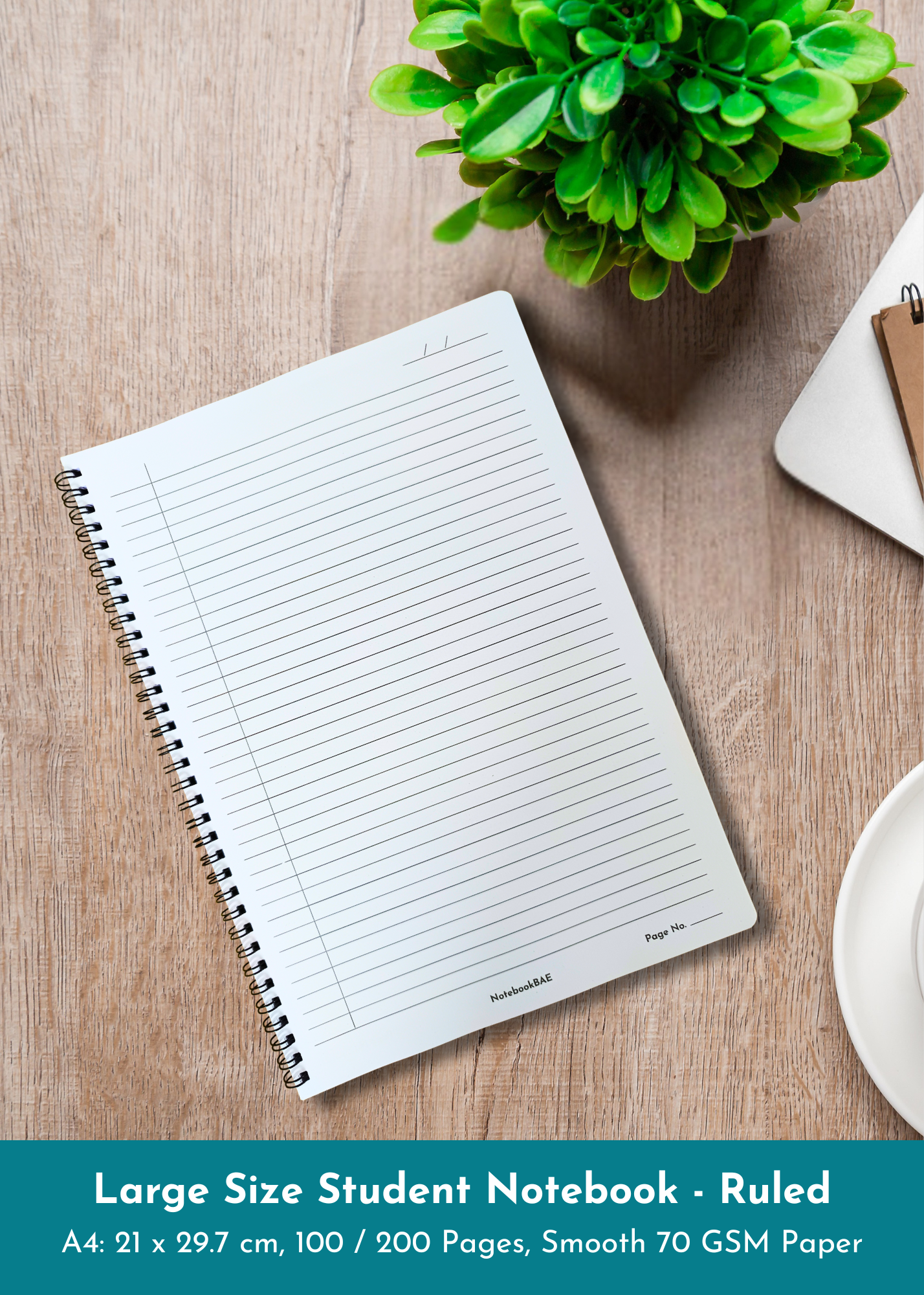 A4 / B5 Size Notebook - Custom Front Cover Design