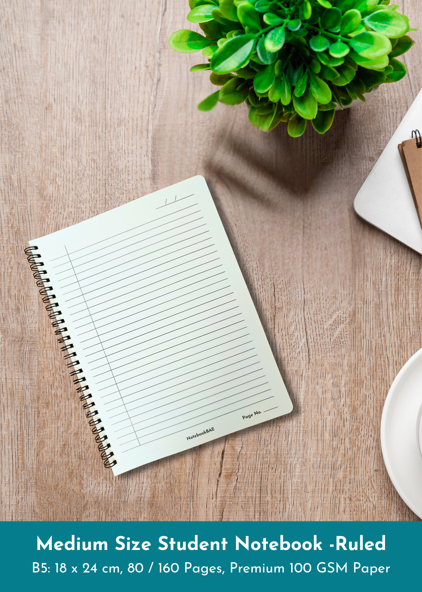 A4 / B5 Size Notebook - Custom Front Cover Design