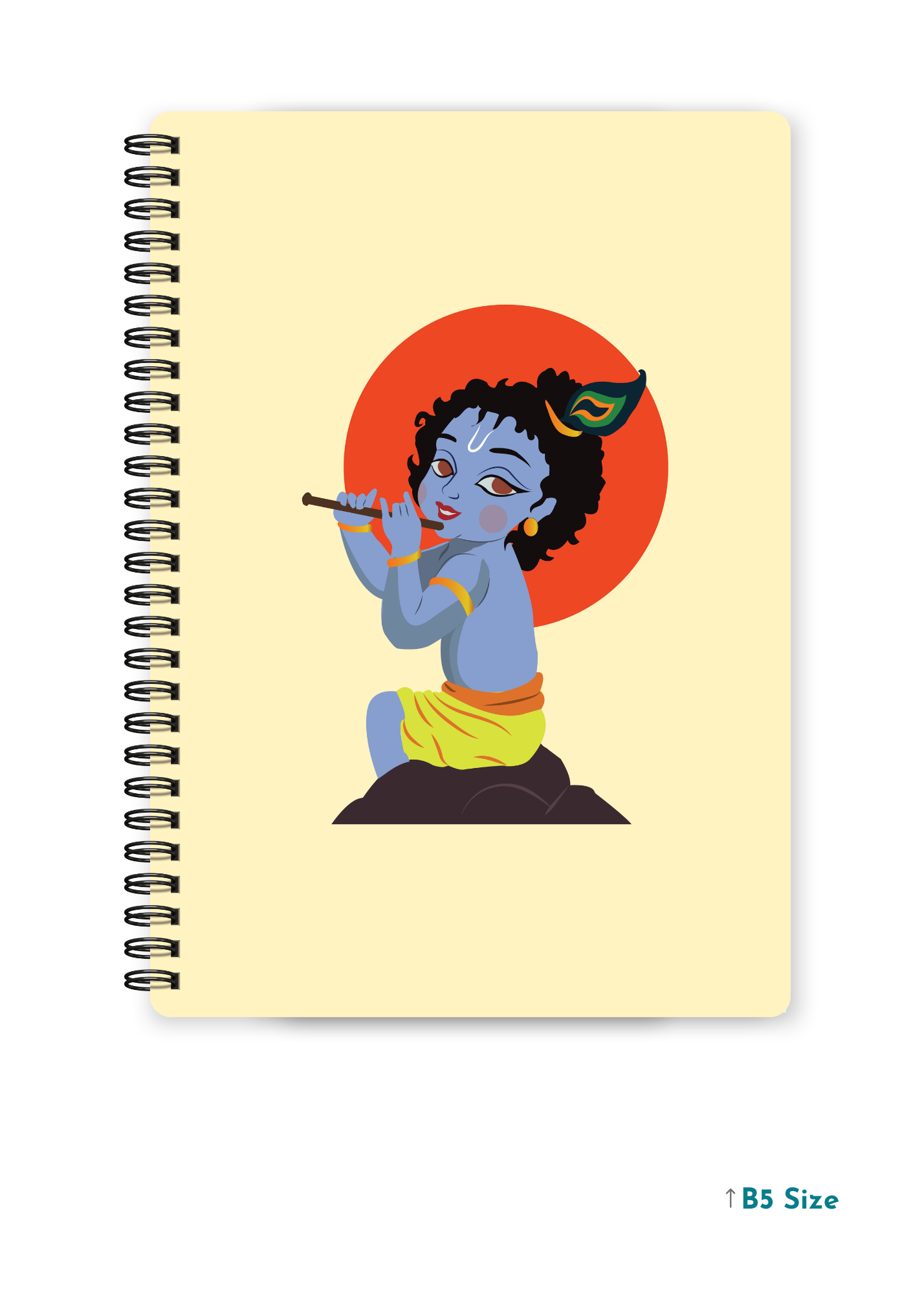 BALKRISHNA JI (2) cover page - A4 / B5 Size Wiro Notebook