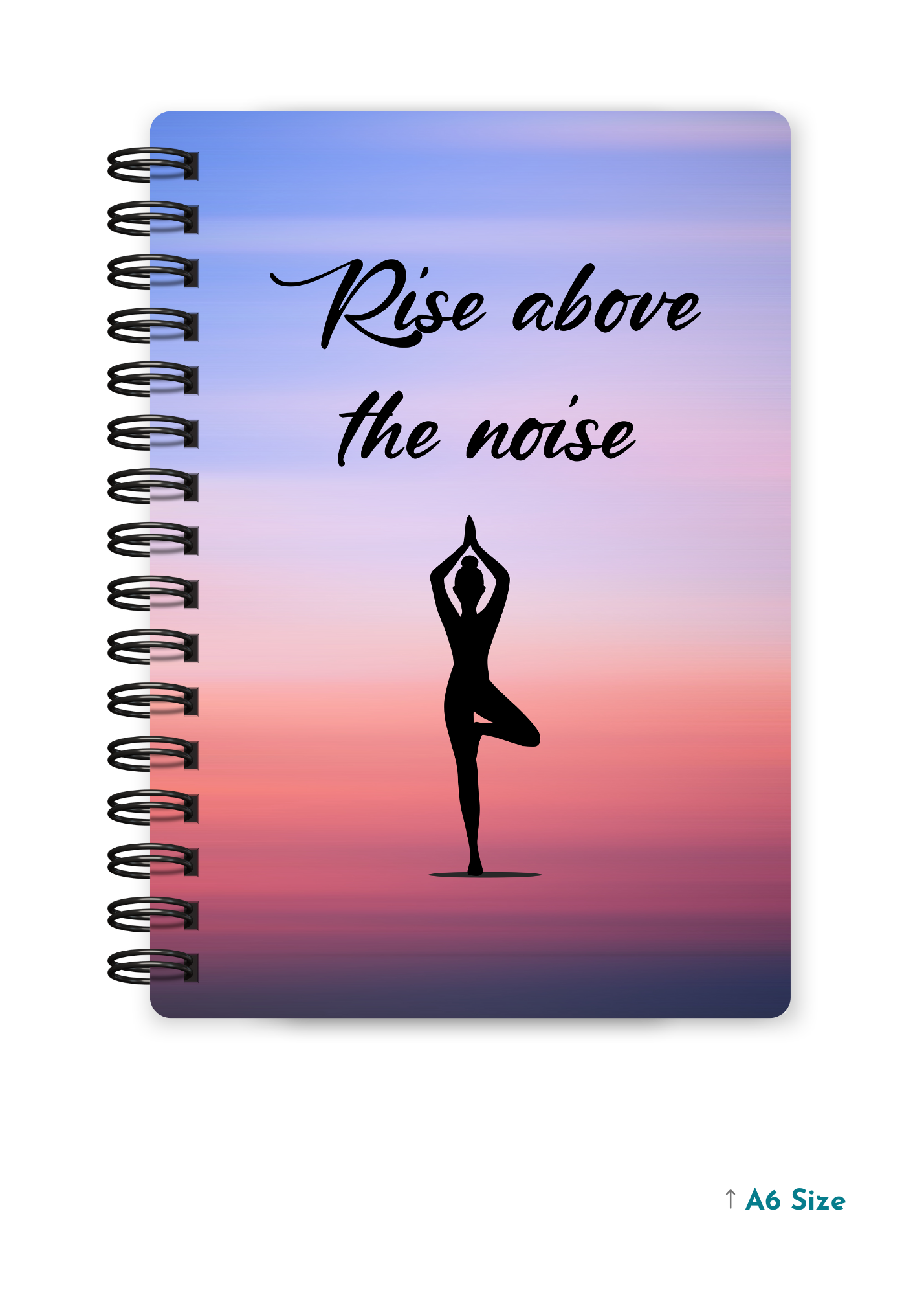 RISE ABOVE THE NOISE cover page - A5 / A6 Size Wiro Notebook