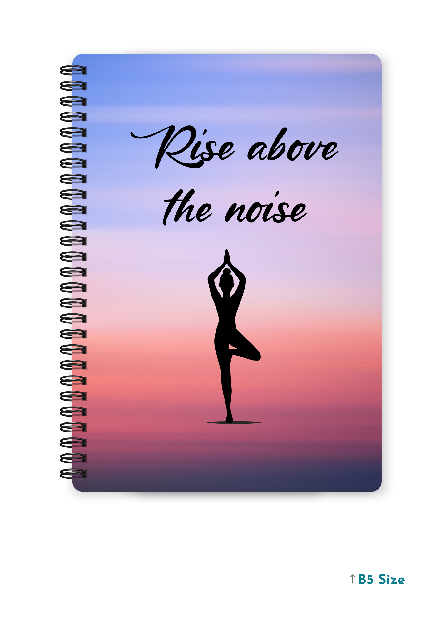 RISE ABOVE THE NOISE cover page - A4 / B5 Size Wiro Notebook