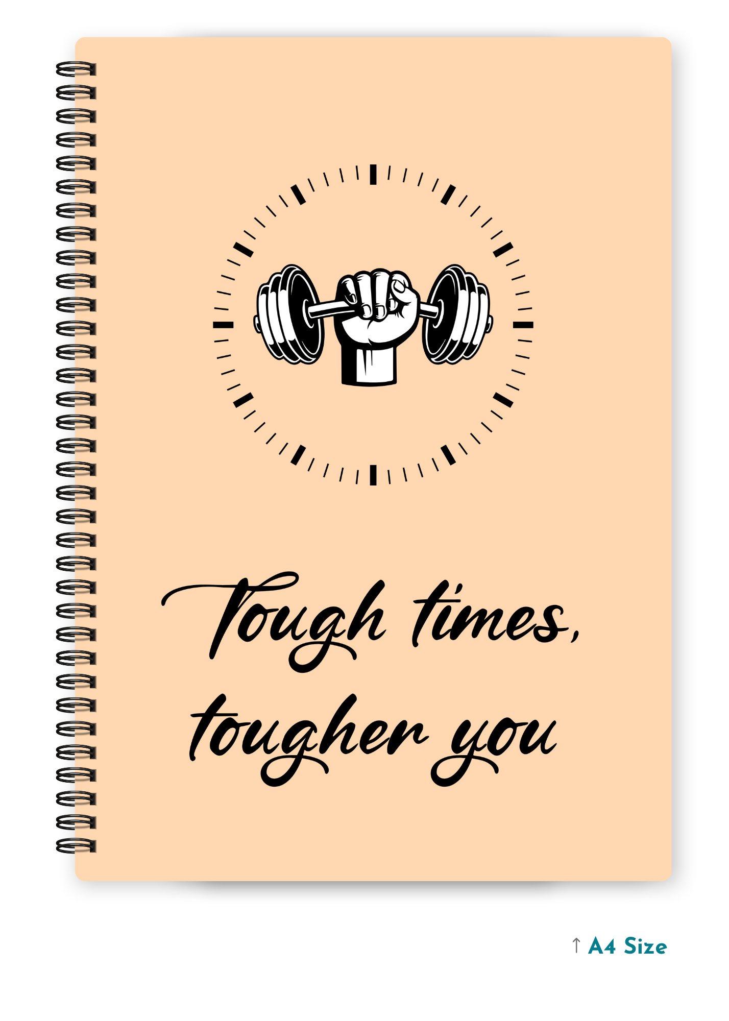TOUGH TIMES cover page - A4 / B5 Size Wiro Notebook