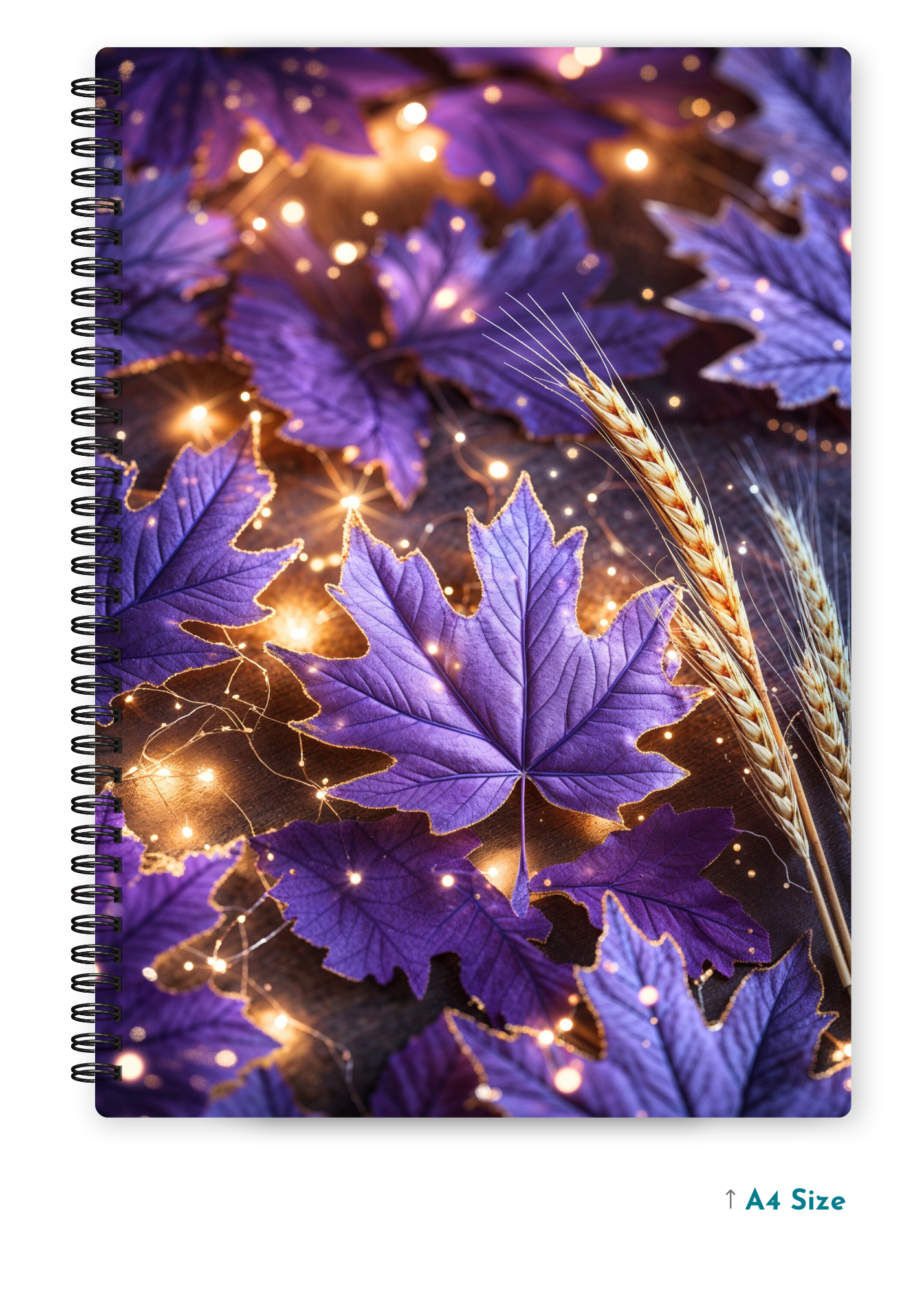 AMETHYST VEINS cover page - A4 / B5 Size Wiro Notebook