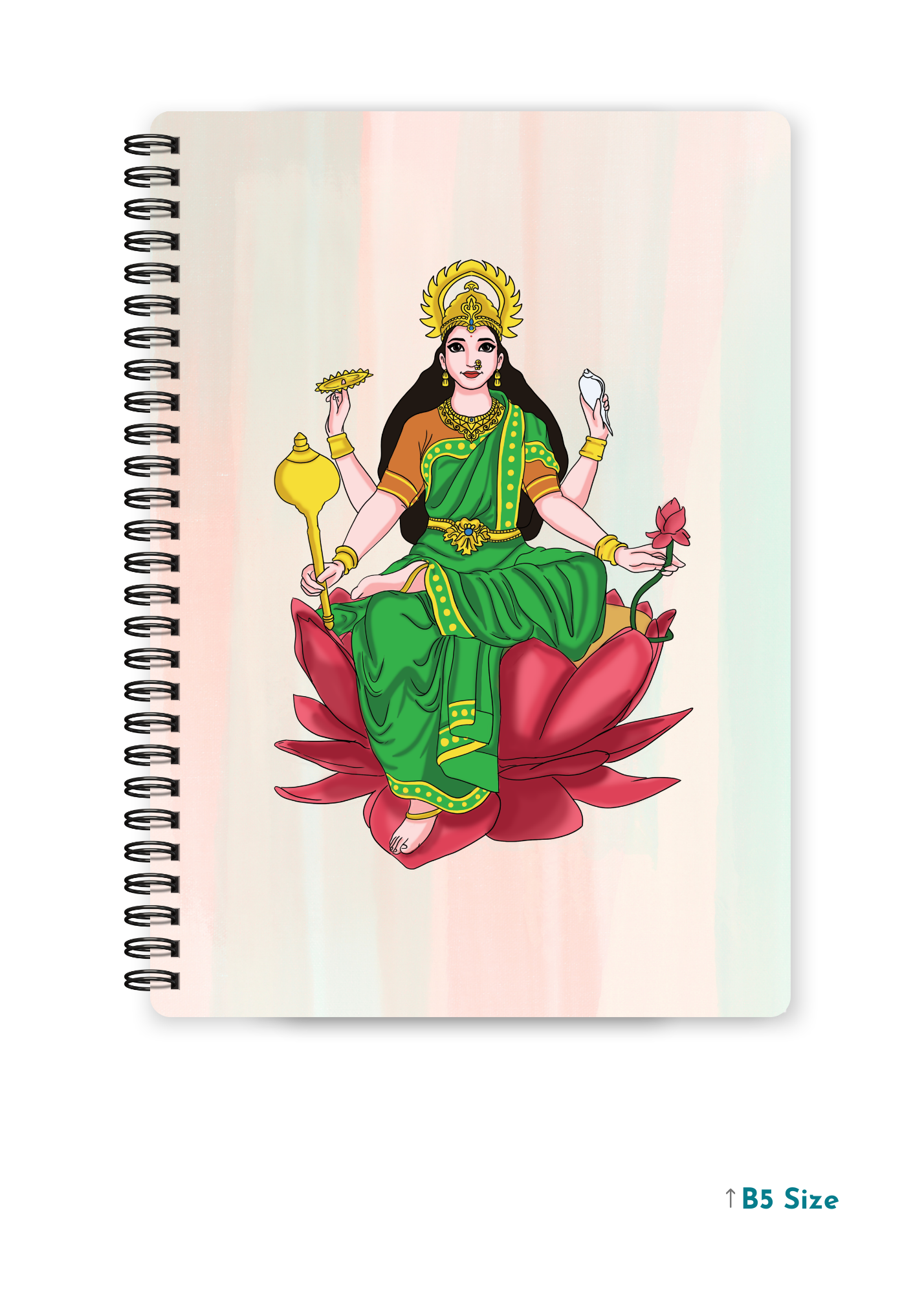 MAA LAXMI (1) cover page - A4 / B5 Size Wiro Notebook