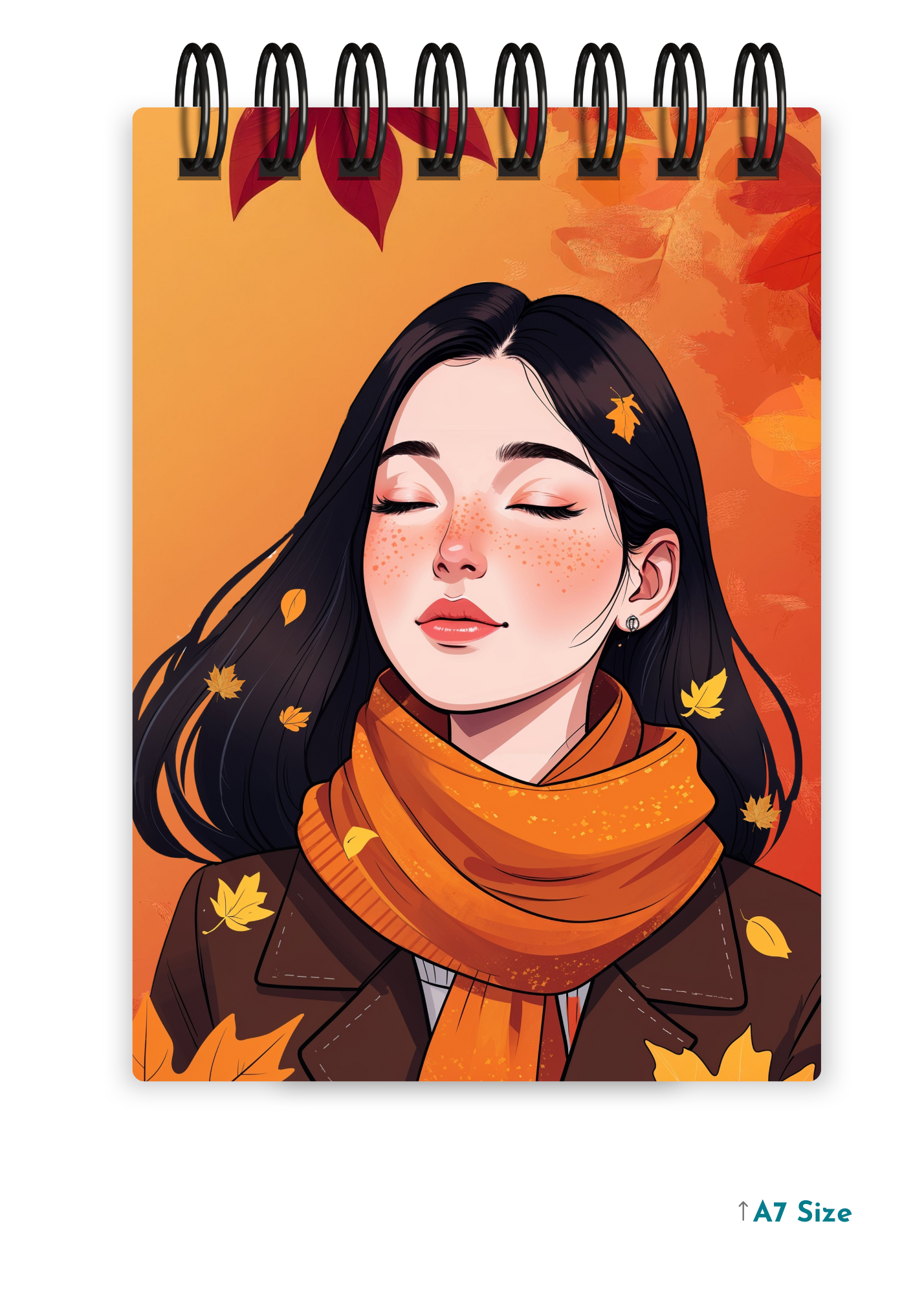 AUTUMN MUSE cover page - A7 Size Pocket Notepad