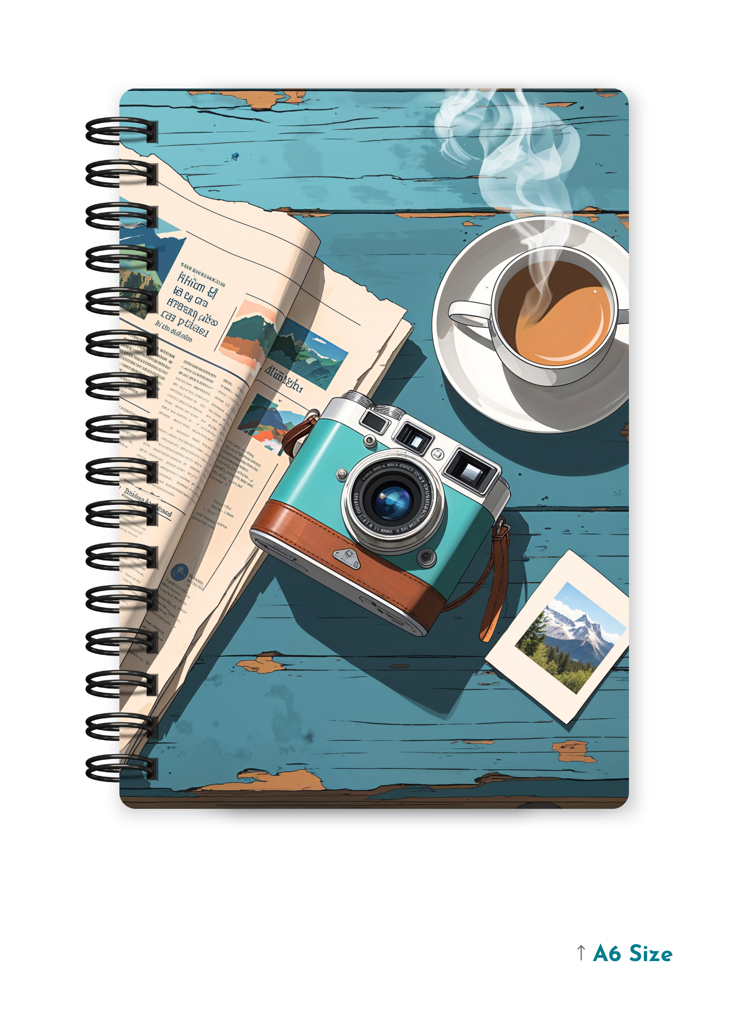 RETRO LENS cover page - A5 / A6 Size Wiro Notebook