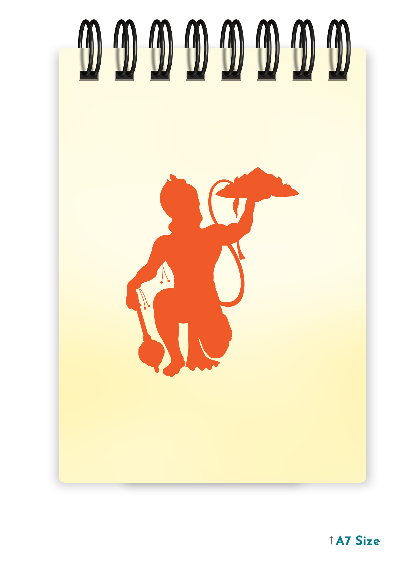 HANUMAN JI (6) cover page - A7 Size Pocket Notepad