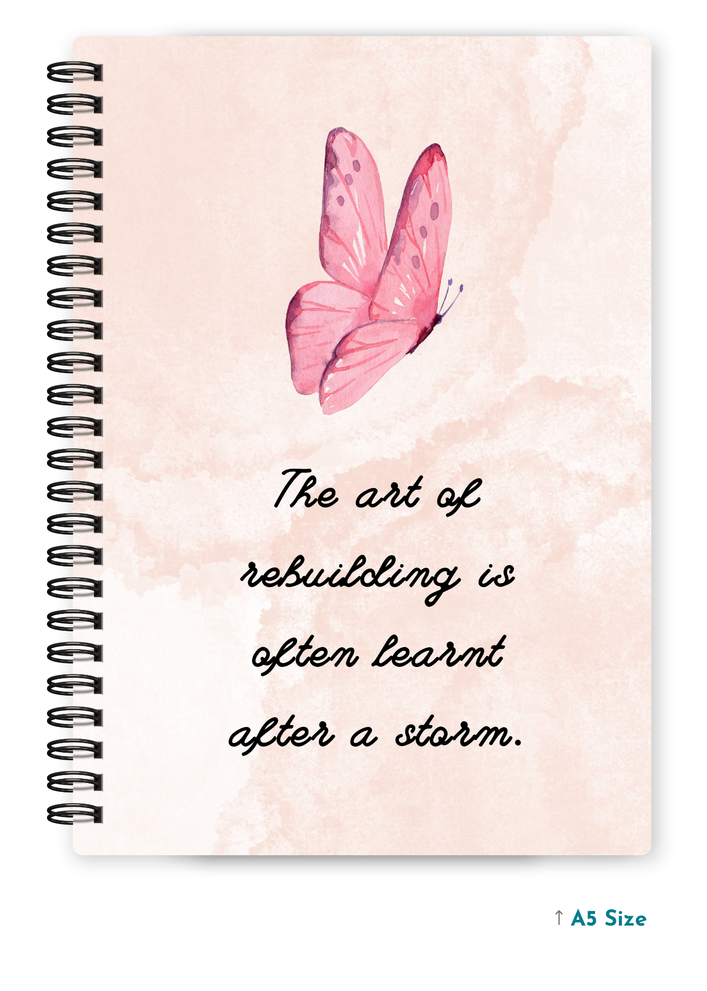THE ART OF REBUILDING cover page - A5 / A6 Size Wiro Notebook