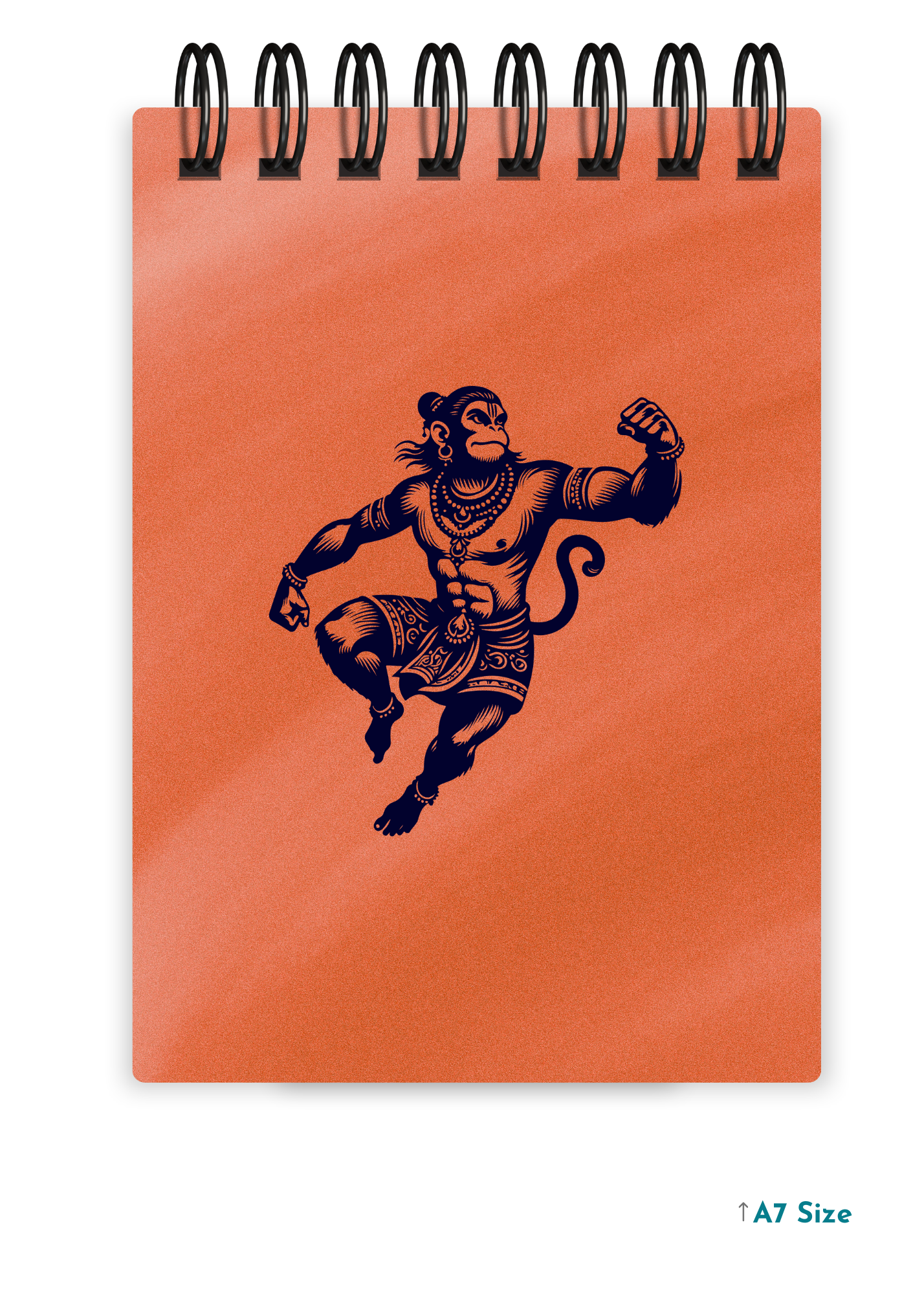 HANUMAN JI (7) cover page - A7 Size Pocket Notepad