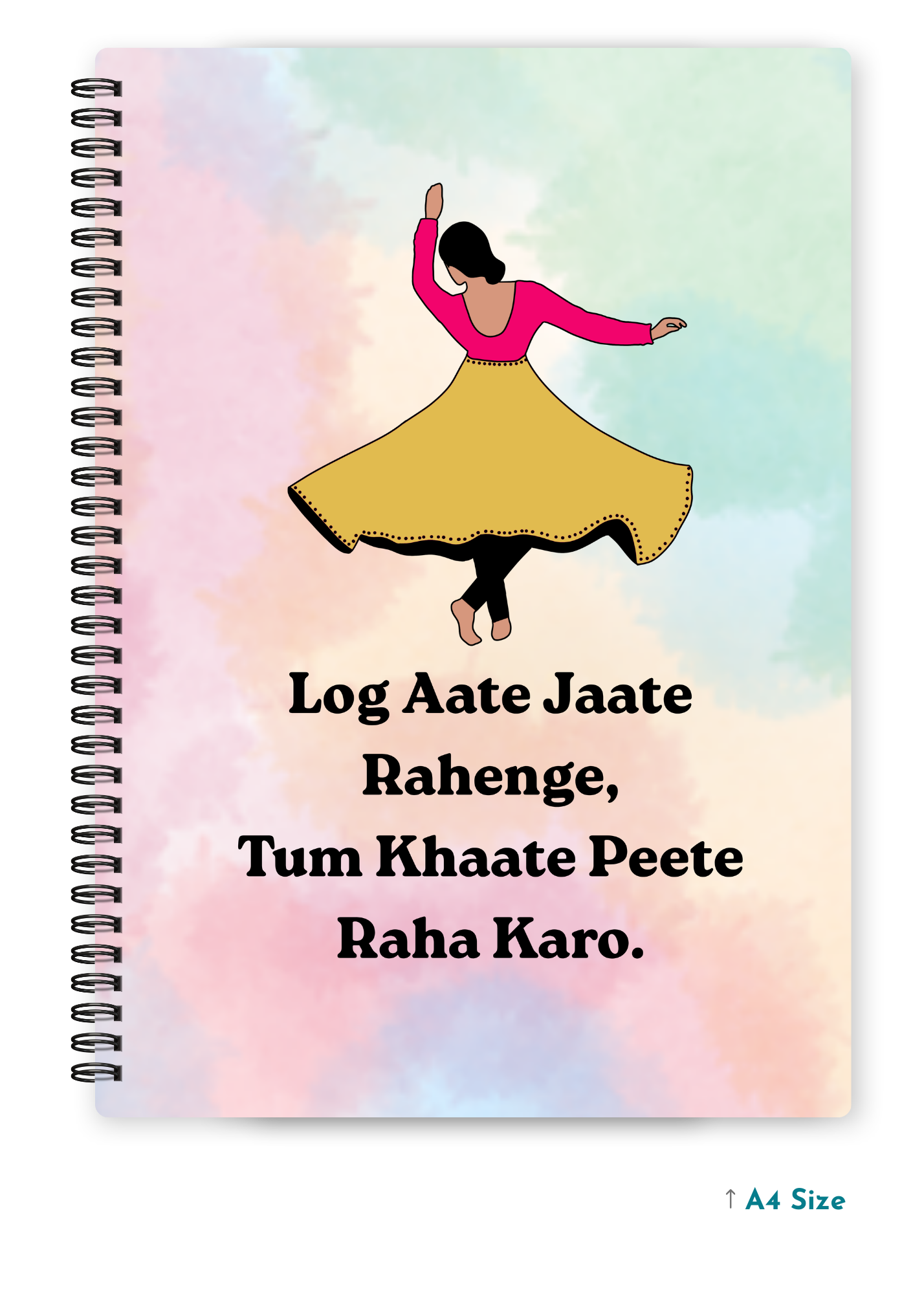LOG AATE JAATE cover page - A4 / B5 Size Wiro Notebook