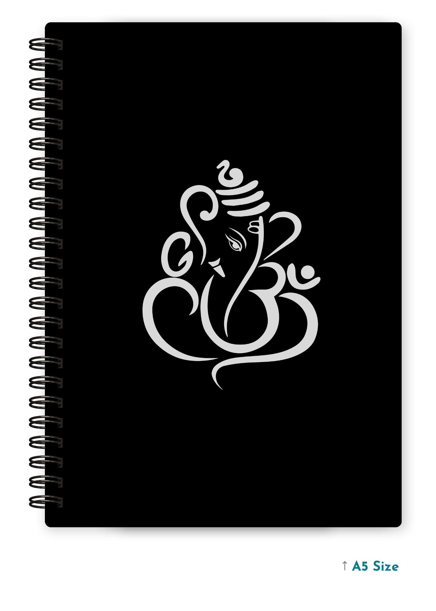 GANESH JI (1) cover page - A5 / A6 Size Wiro Notebook