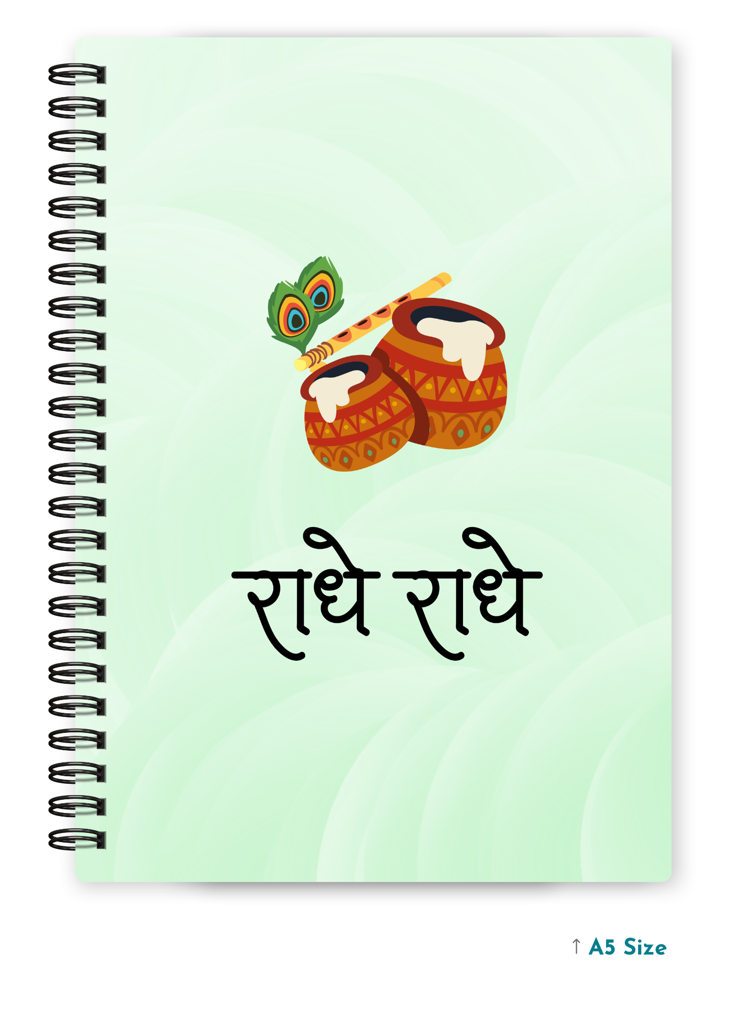 RADHE RADHE cover page - A5 / A6 Size Wiro Notebook