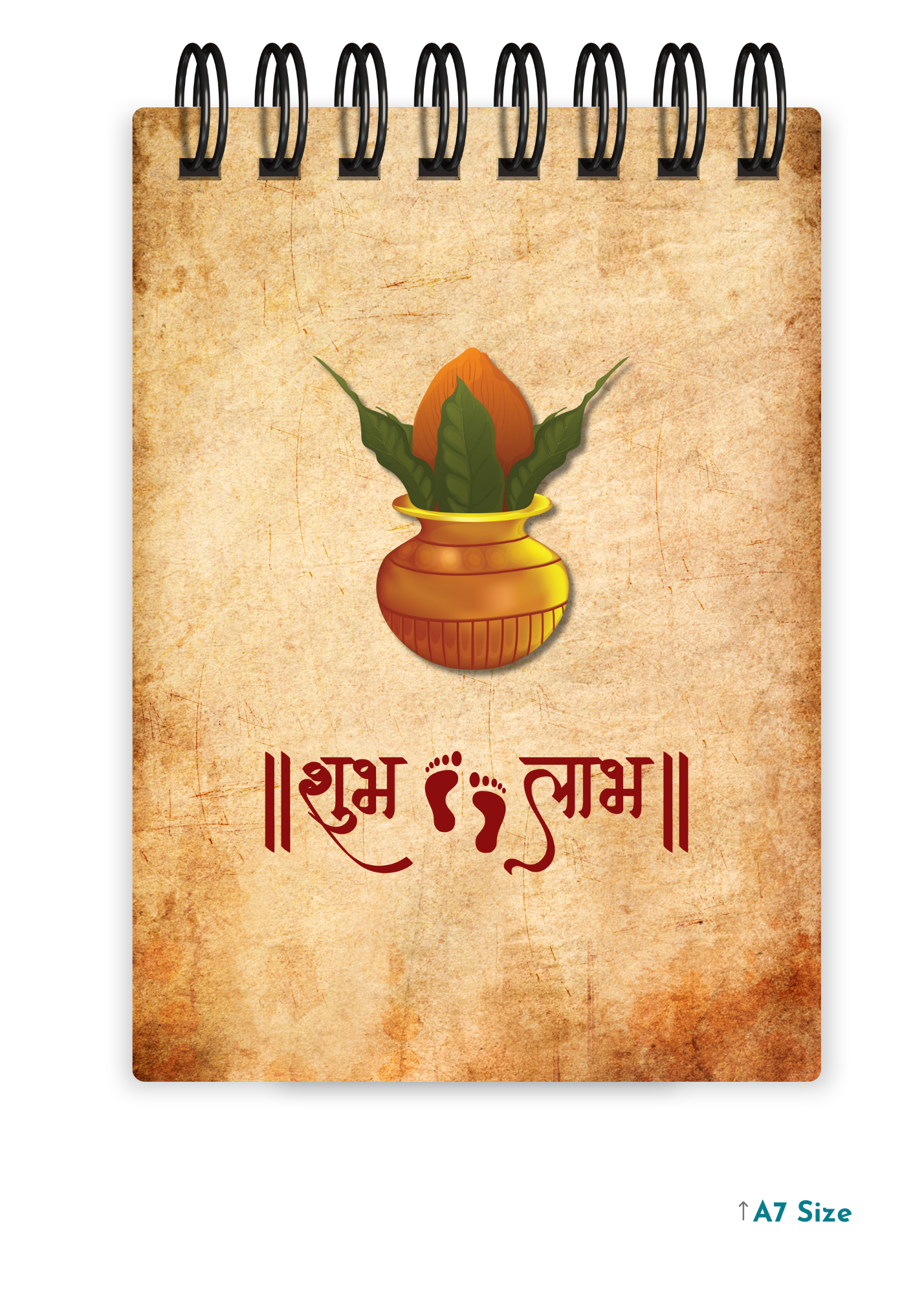 SHUBH LAABH cover page - A7 Size Pocket Notepad