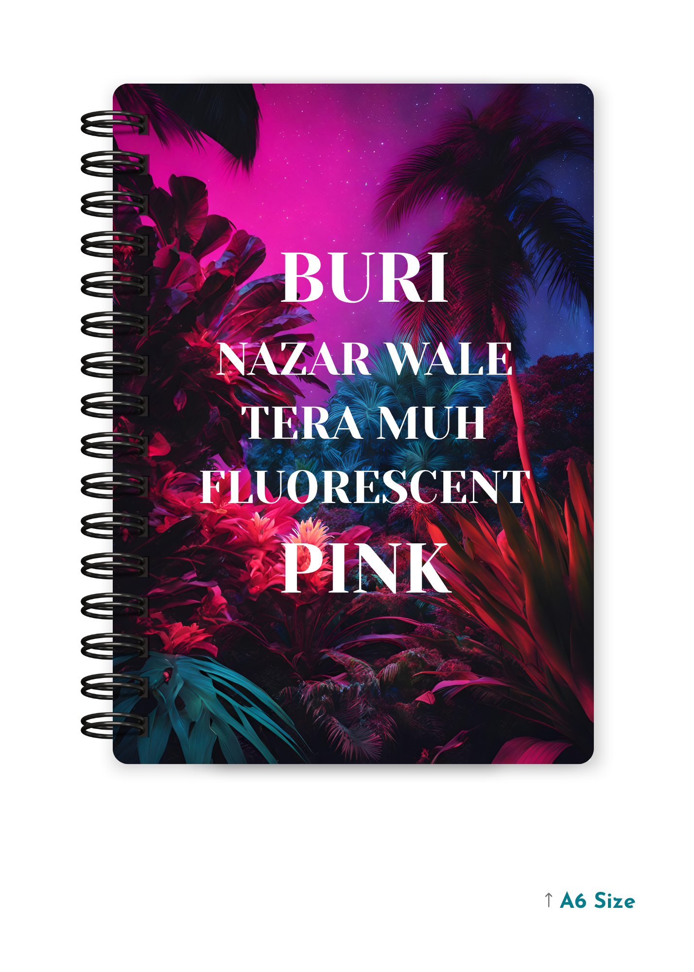 BURI NAZAR WALE cover page - A5 / A6 Size Wiro Notebook