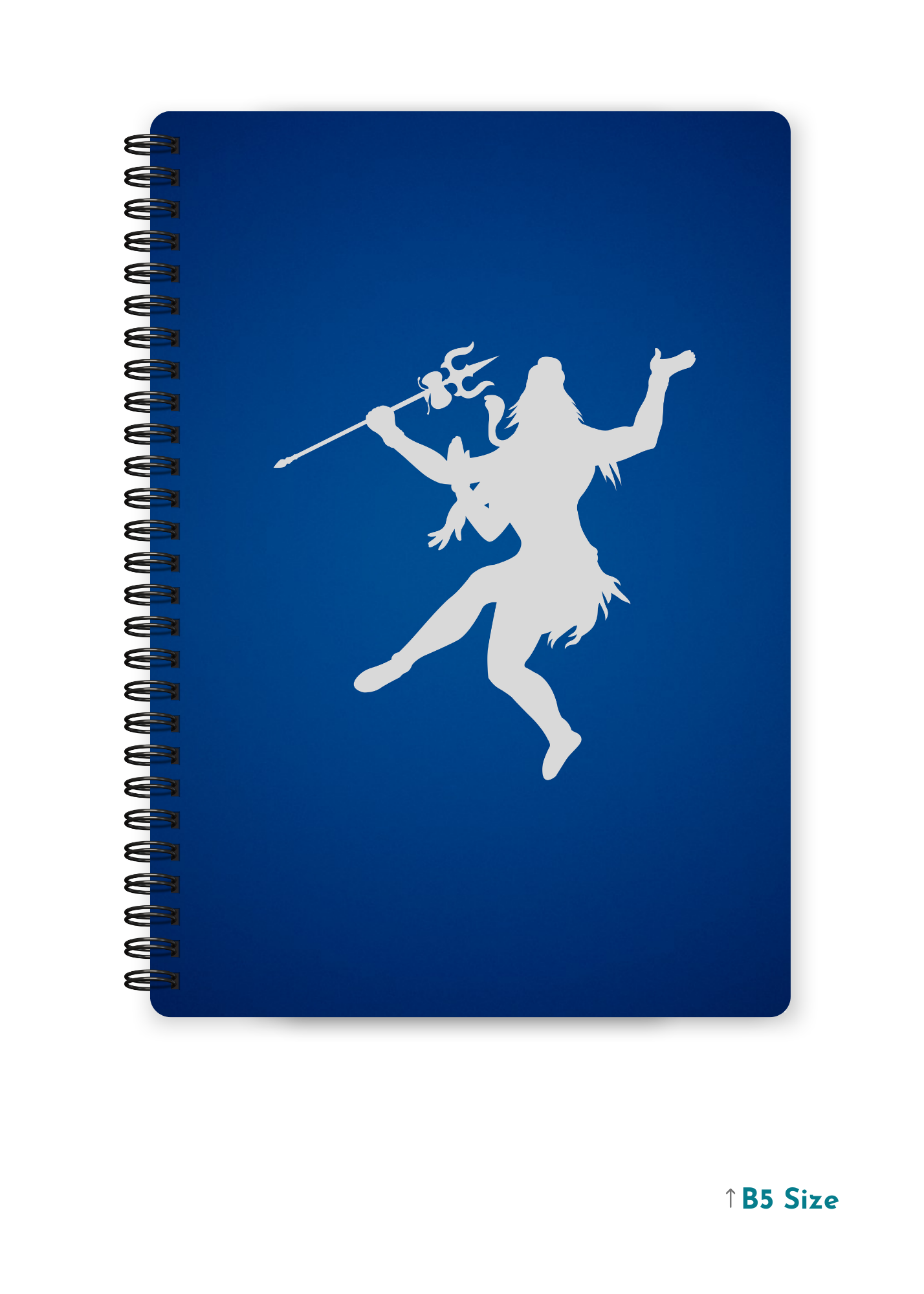 SHIV JI (6) cover page - A4 / B5 Size Wiro Notebook