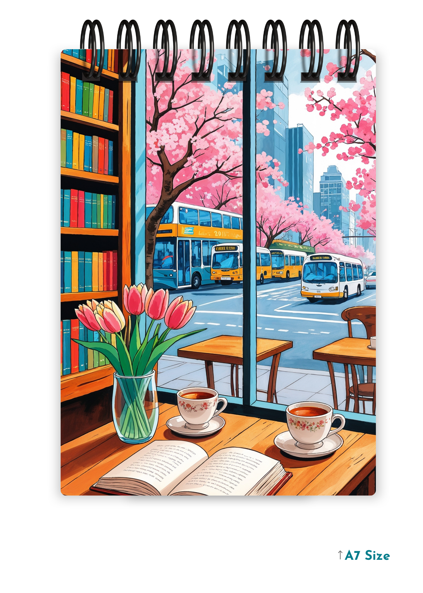 CAFΓ HEAVEN cover page - A7 Size Pocket Notepad