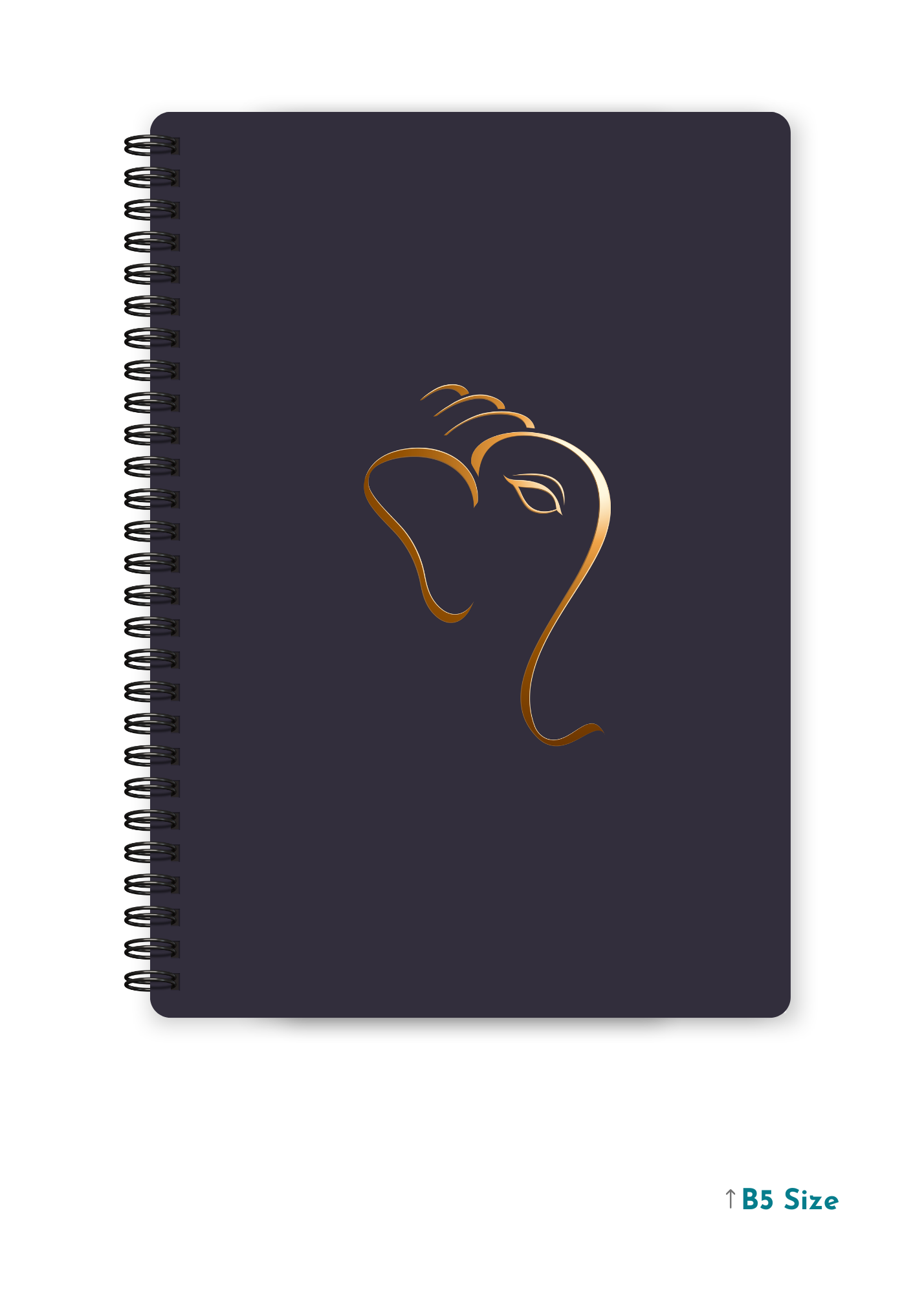 GANESH JI (3) cover page - A4 / B5 Size Wiro Notebook
