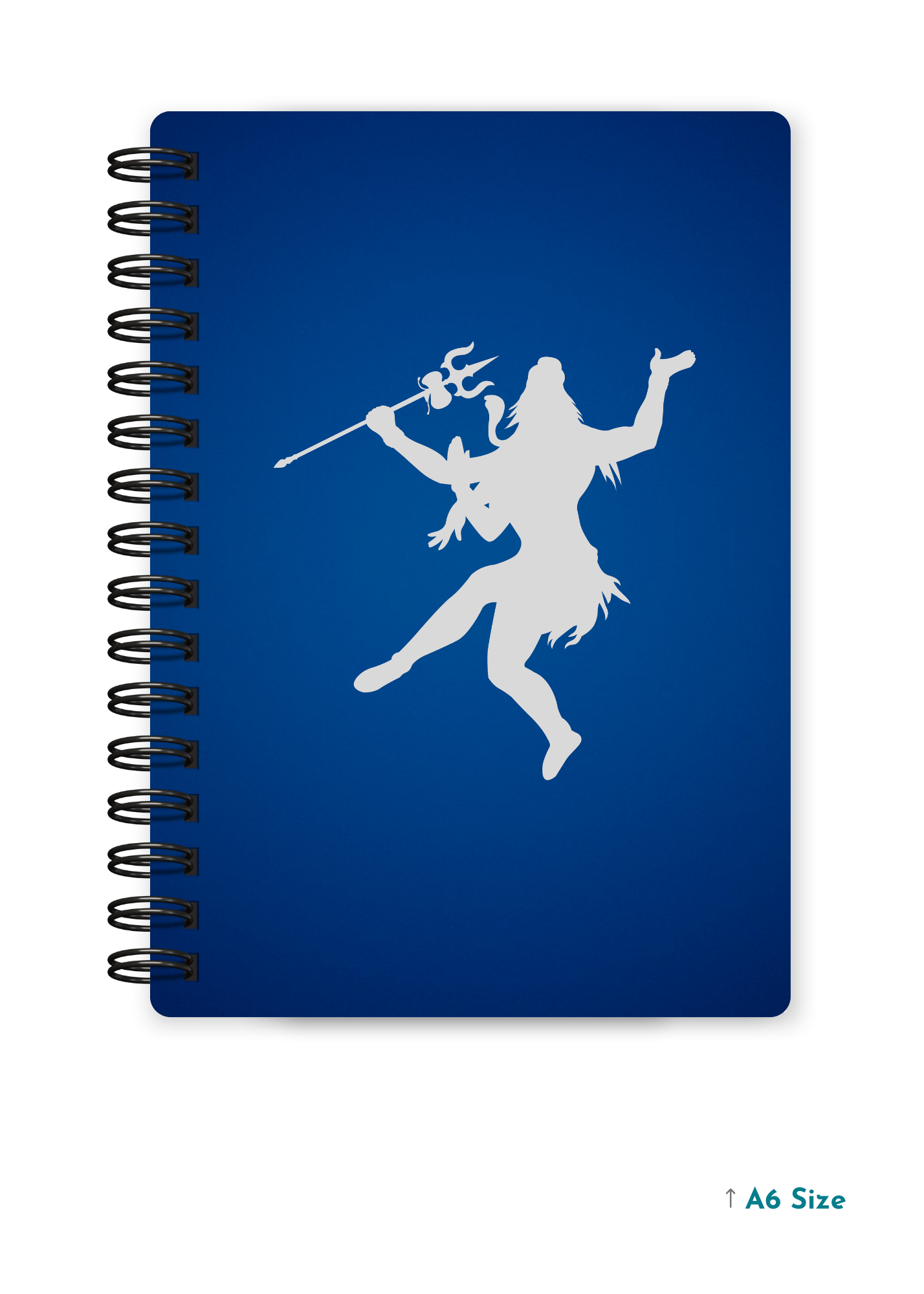 SHIV JI (6) cover page - A5 / A6 Size Wiro Notebook