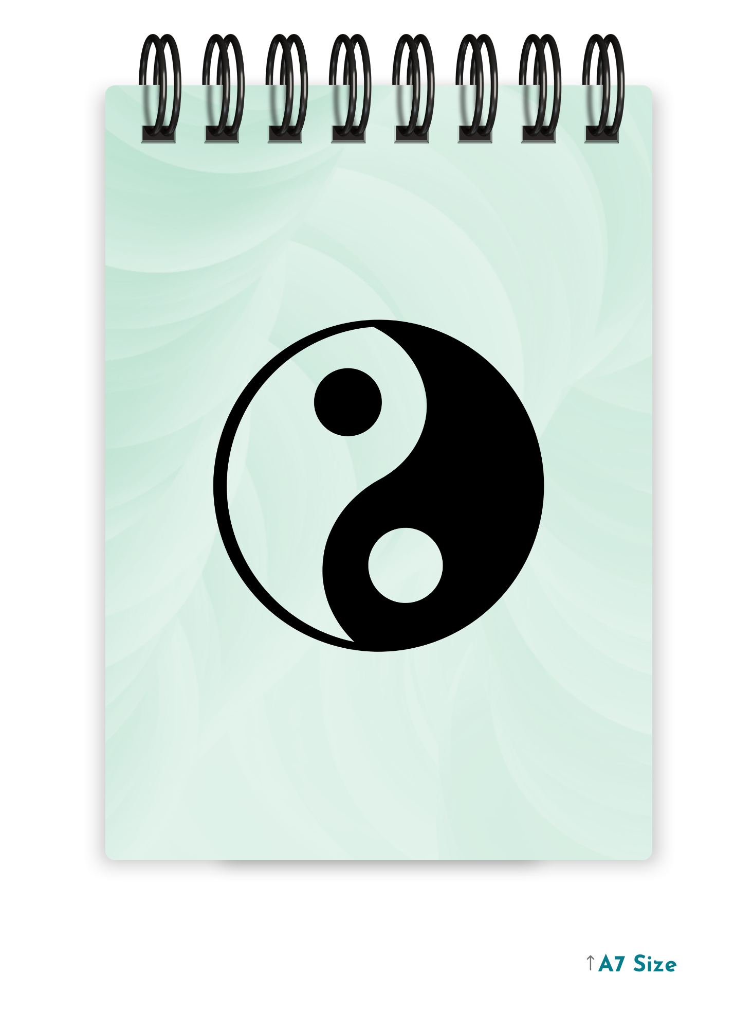 YING YANG cover page - A7 Size Pocket Notepad