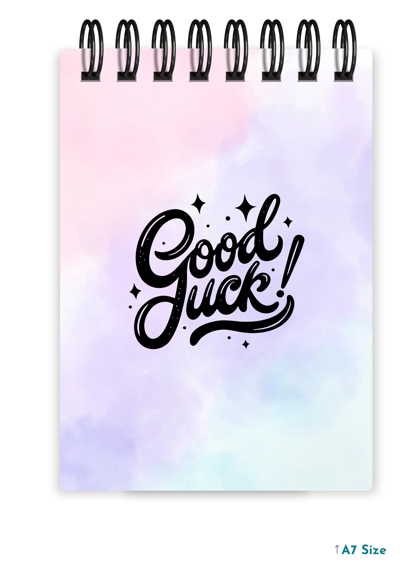 GOOD LUCK (2) cover page - A7 Size Pocket Notepad