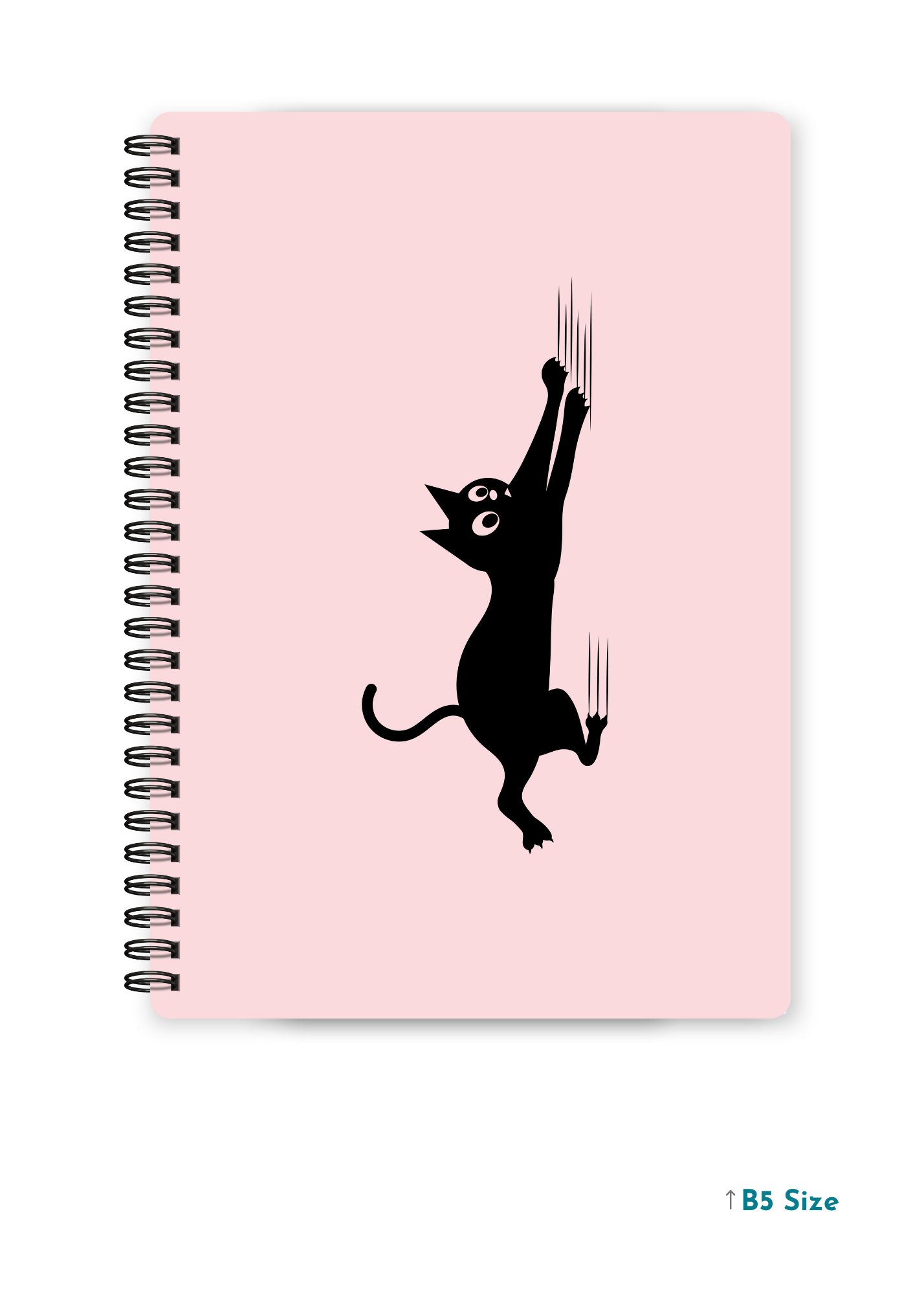 FALLING CAT cover page - A4 / B5 Size Wiro Notebook