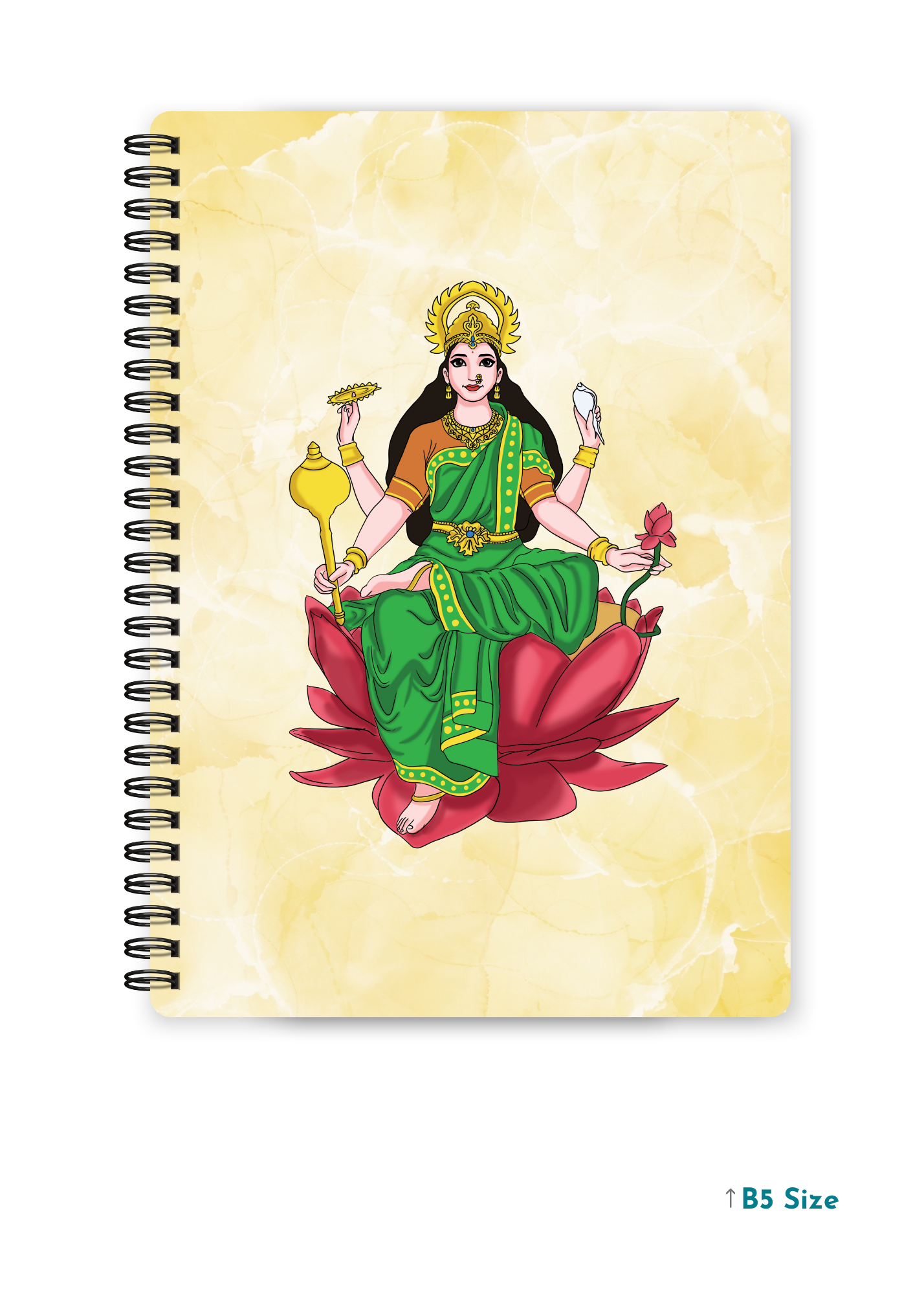 MAA LAXMI (2) cover page - A4 / B5 Size Wiro Notebook