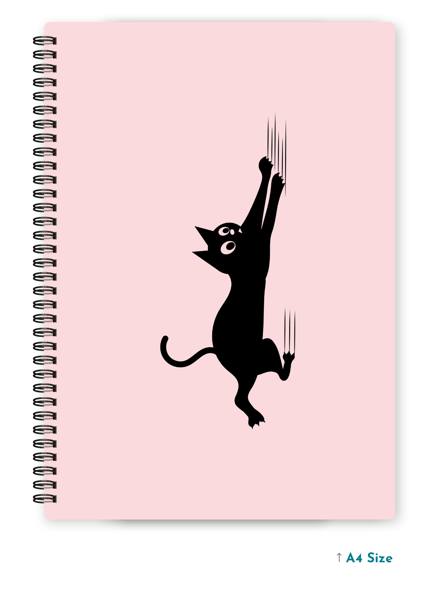 FALLING CAT cover page - A4 / B5 Size Wiro Notebook