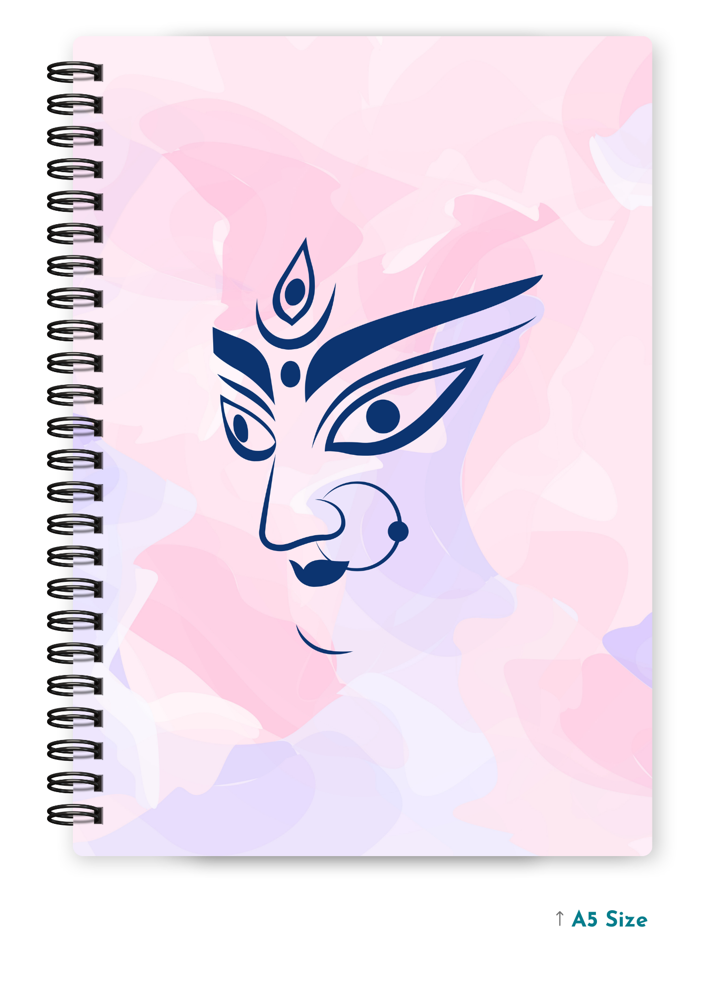 DEVI MAA (3) cover page - A5 / A6 Size Wiro Notebook