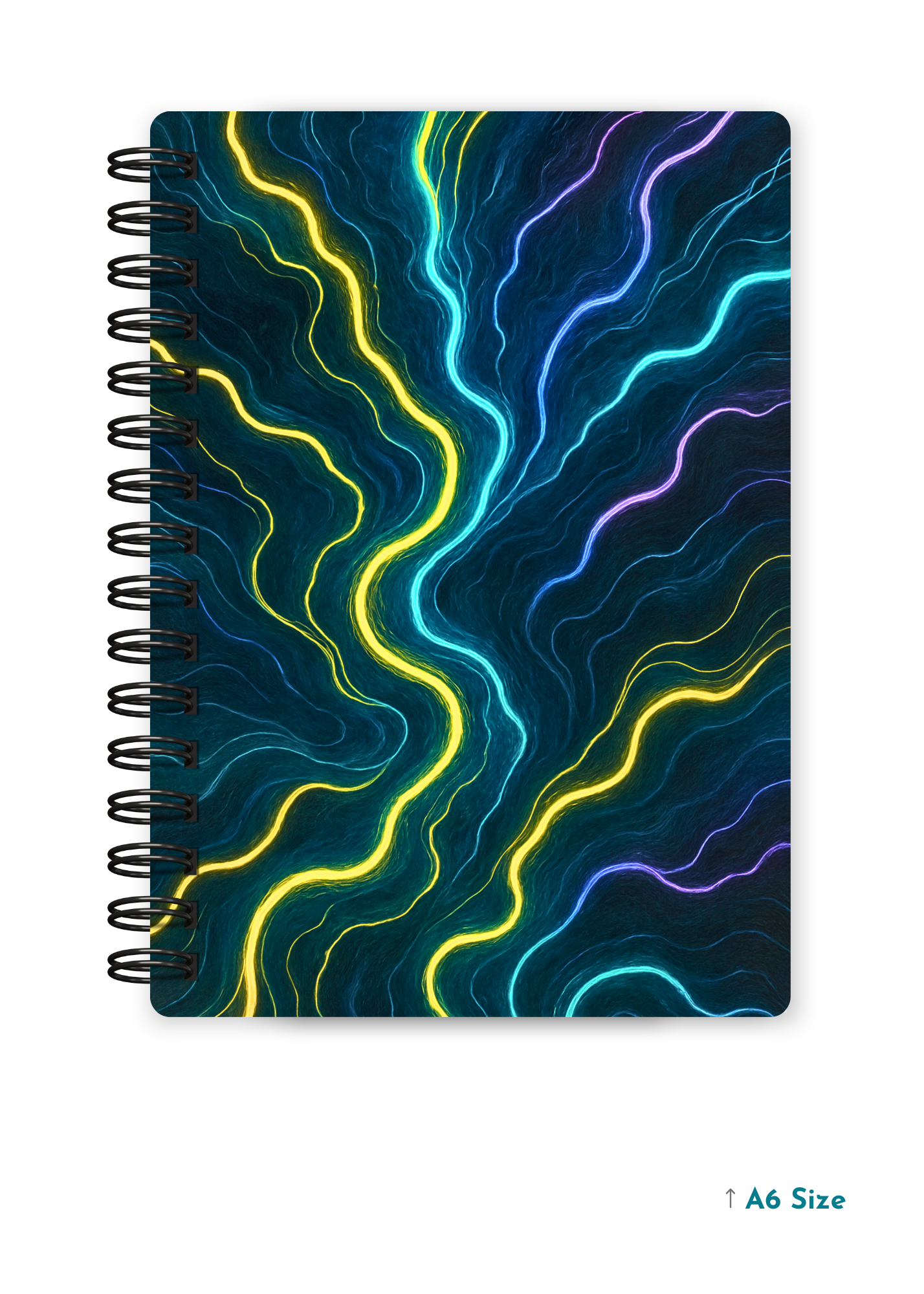 NEURAL CURRENTS cover page - A5 / A6 Size Wiro Notebook