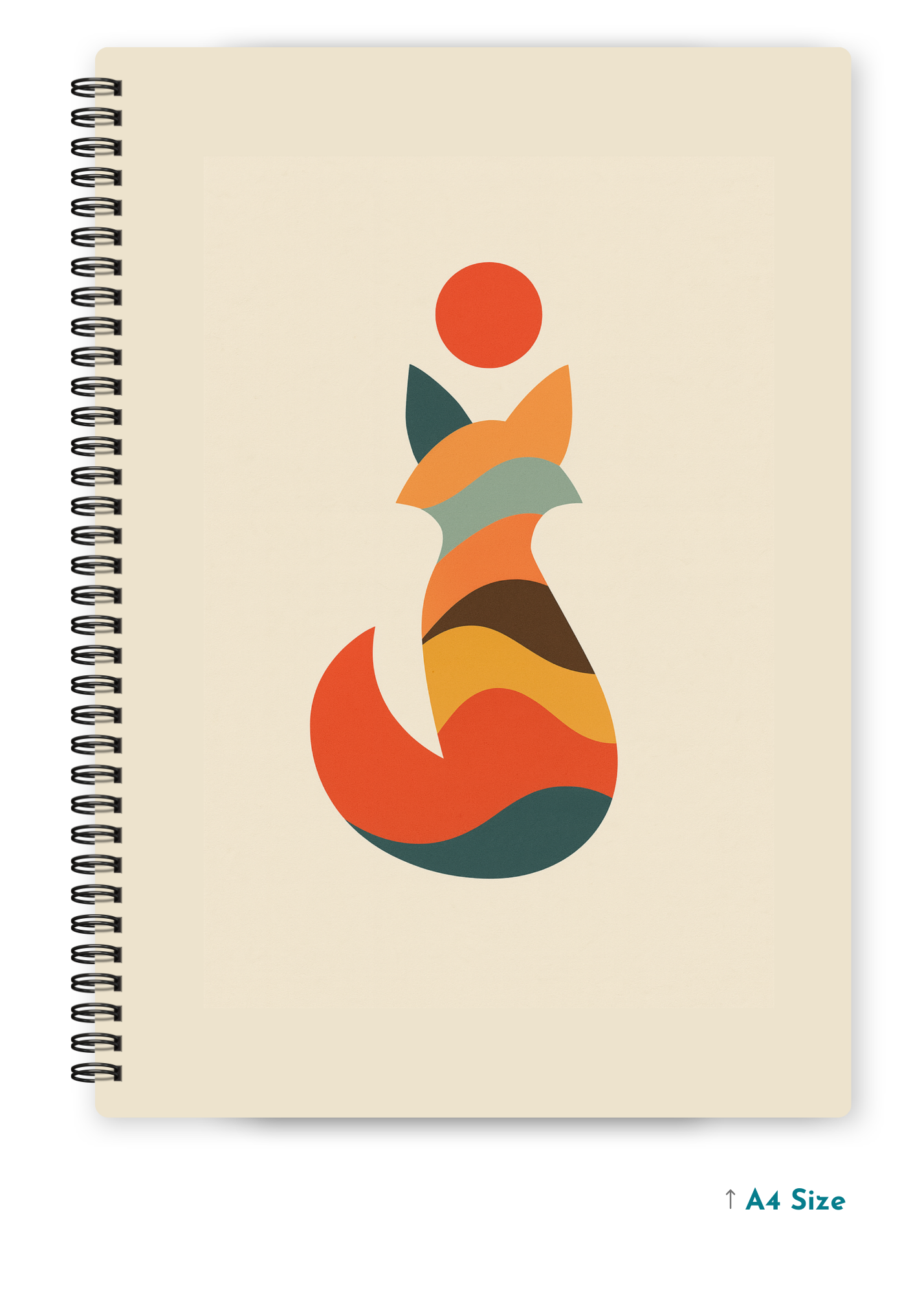 ART KITTY cover page - A4 / B5 Size Wiro Notebook