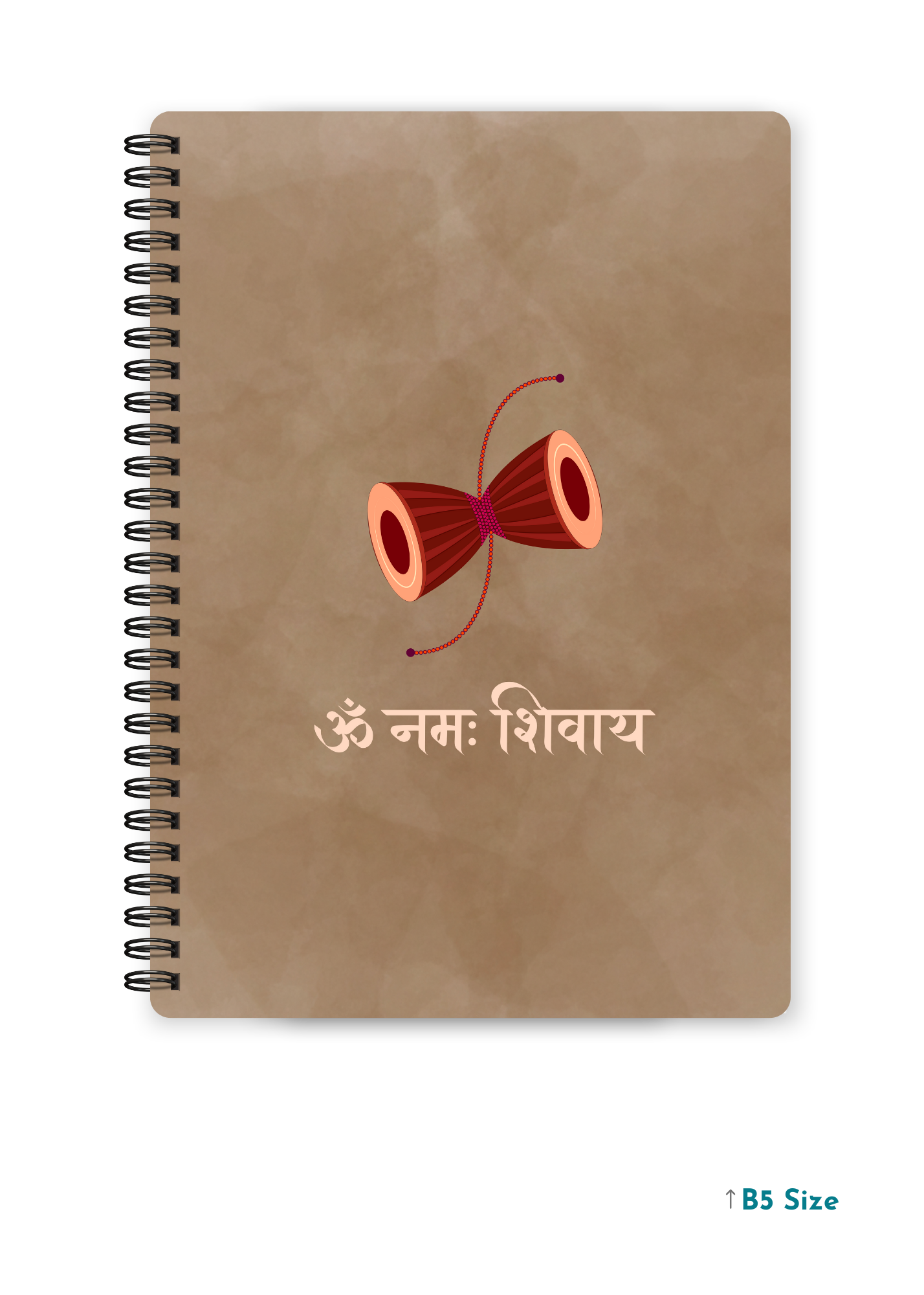 OM NAMAH SHIVAAY cover page - A4 / B5 Size Wiro Notebook