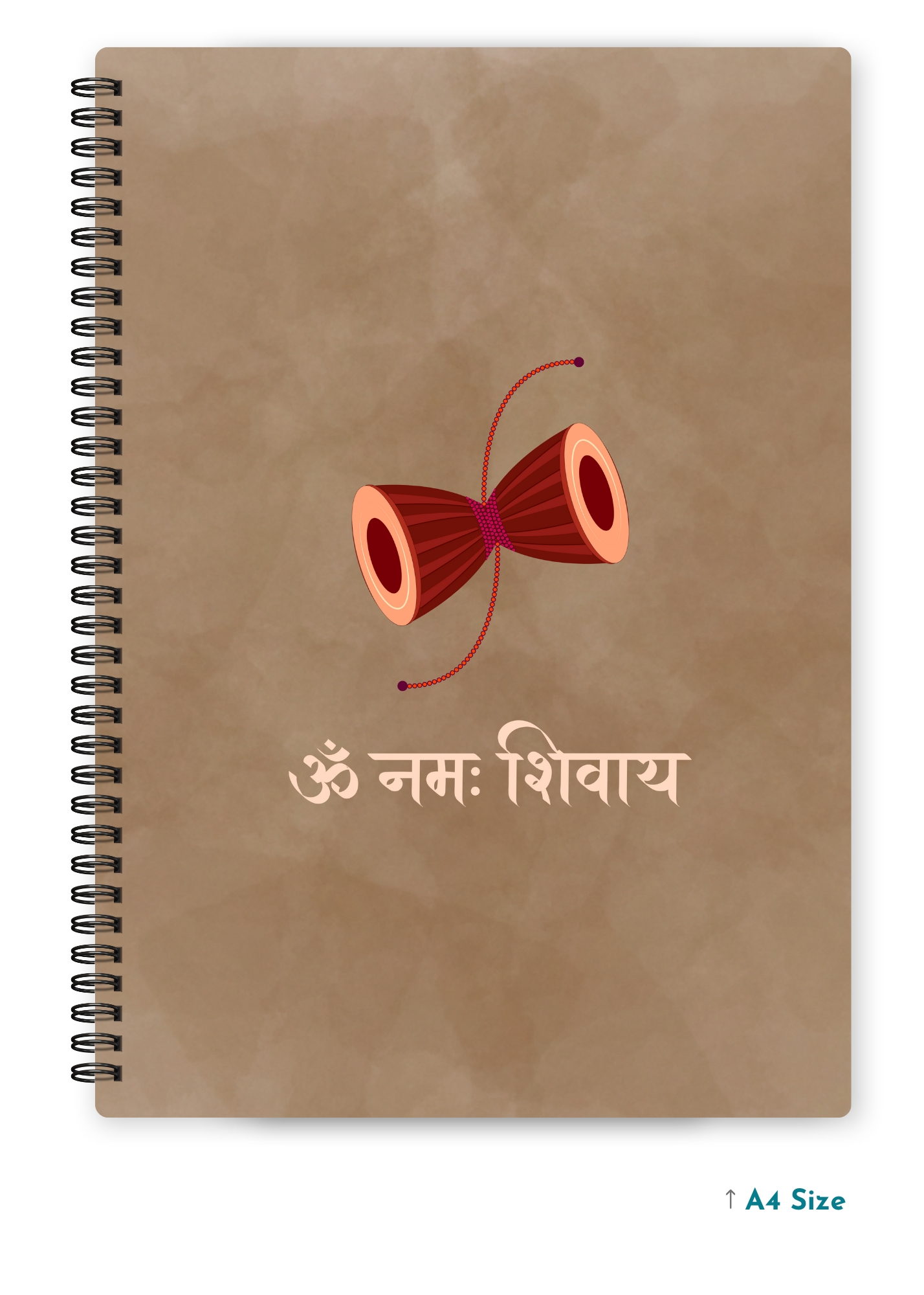 OM NAMAH SHIVAAY cover page - A4 / B5 Size Wiro Notebook