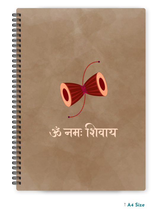 OM NAMAH SHIVAAY cover page - A4 / B5 Size Wiro Notebook