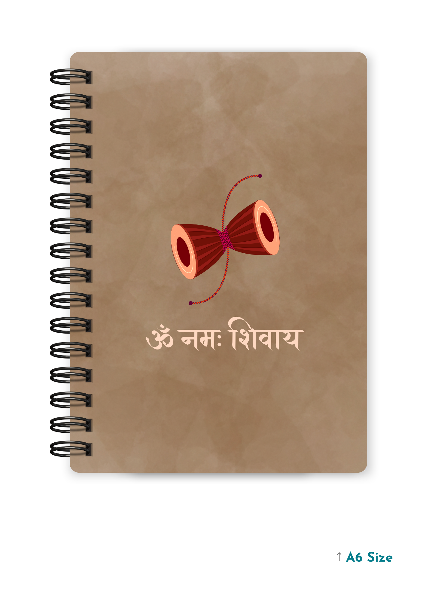OM NAMAH SHIVAAY cover page - A5 / A6 Size Wiro Notebook