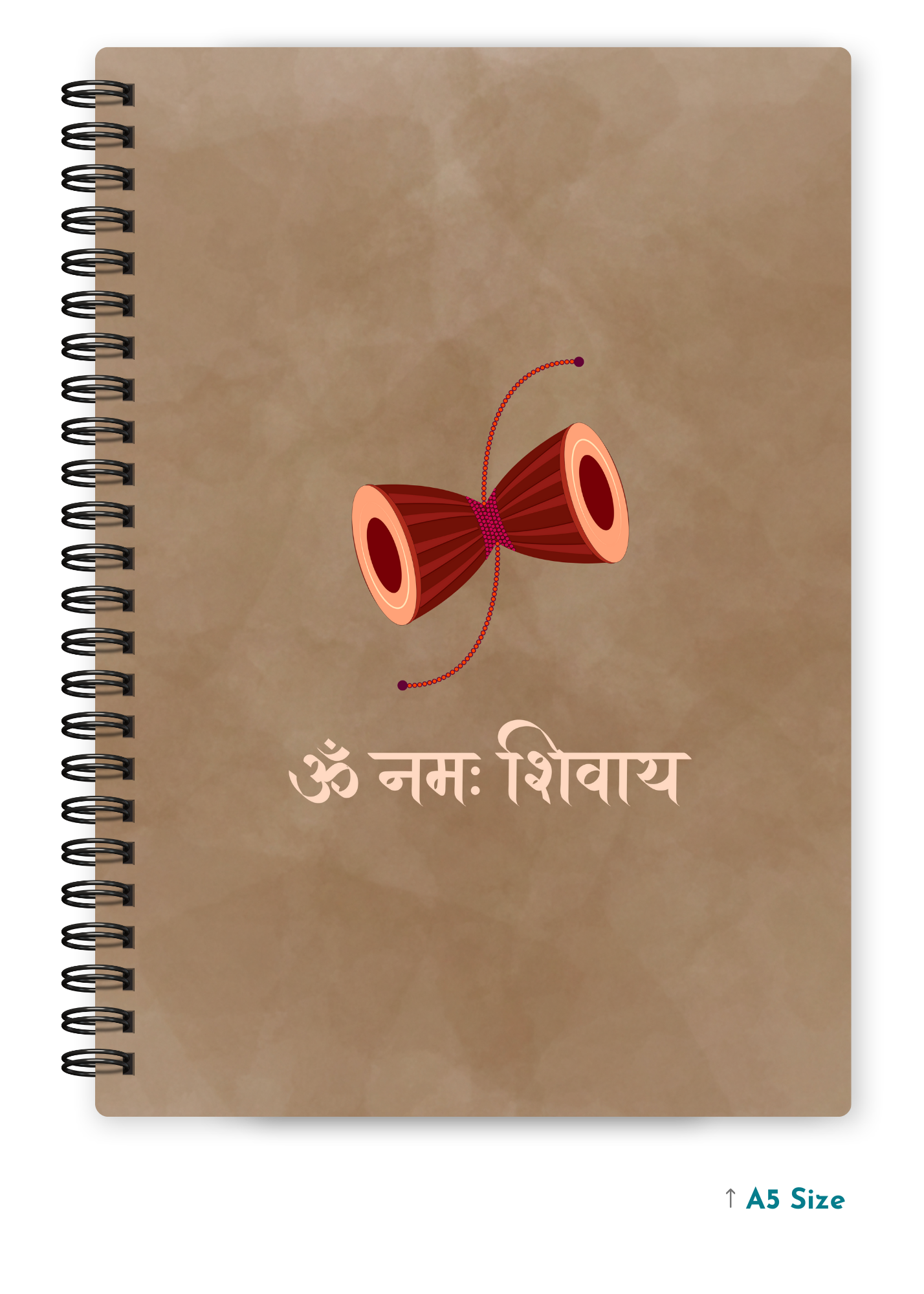 OM NAMAH SHIVAAY cover page - A5 / A6 Size Wiro Notebook