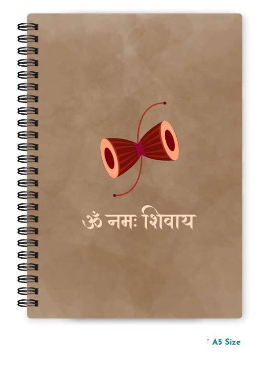 OM NAMAH SHIVAAY cover page - A5 / A6 Size Wiro Notebook