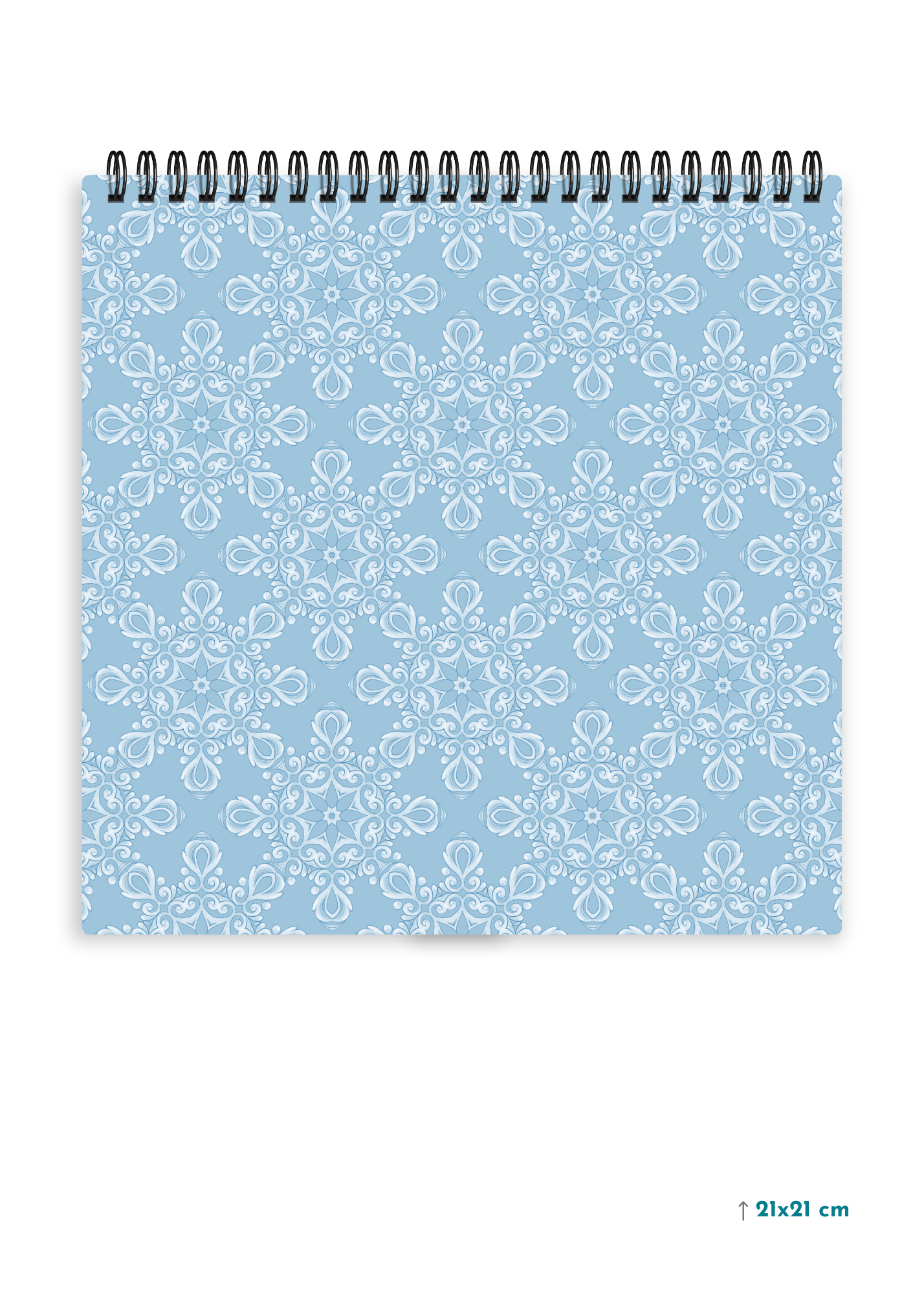 PASTEL BLUE PATTERN cover page - Square Shape Doodle Pad