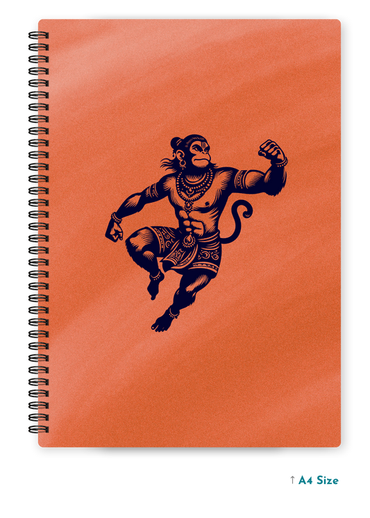 HANUMAN JI (7) cover page - A4 / B5 Size Wiro Notebook