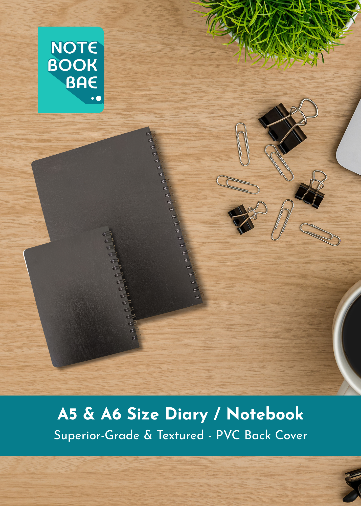 A5 / A6 Size Notebook - Custom Front Cover Design