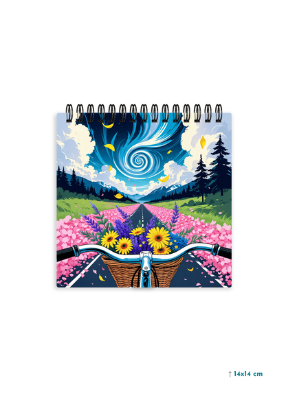 COSMIC SPIRAL cover page - Square Shape Doodle Pad