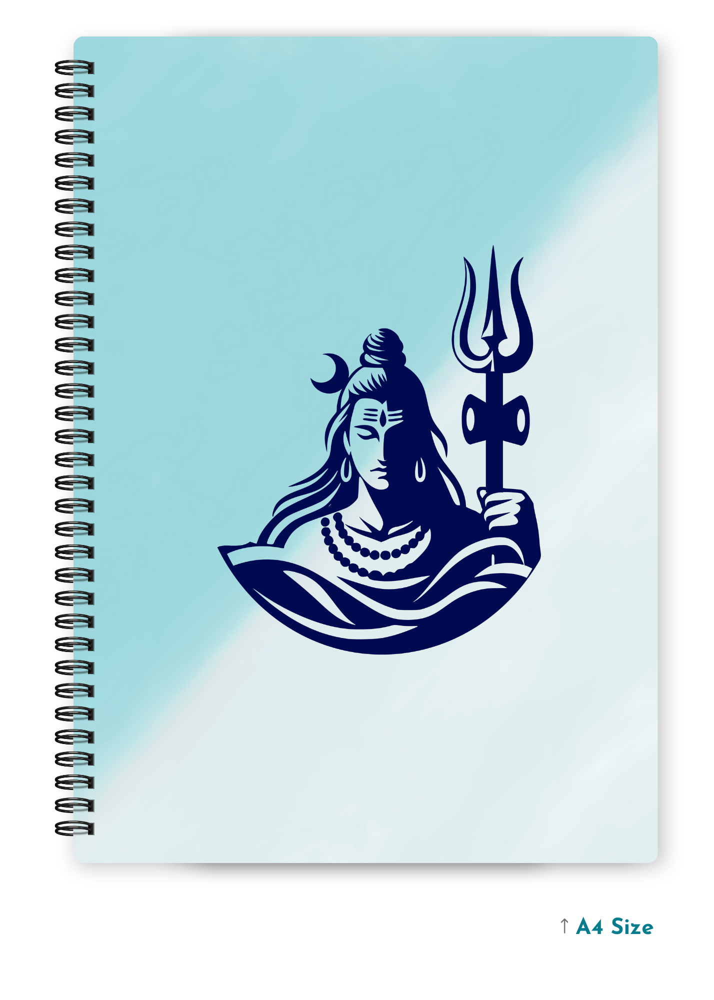 SHIV JI (1) cover page - A4 / B5 Size Wiro Notebook
